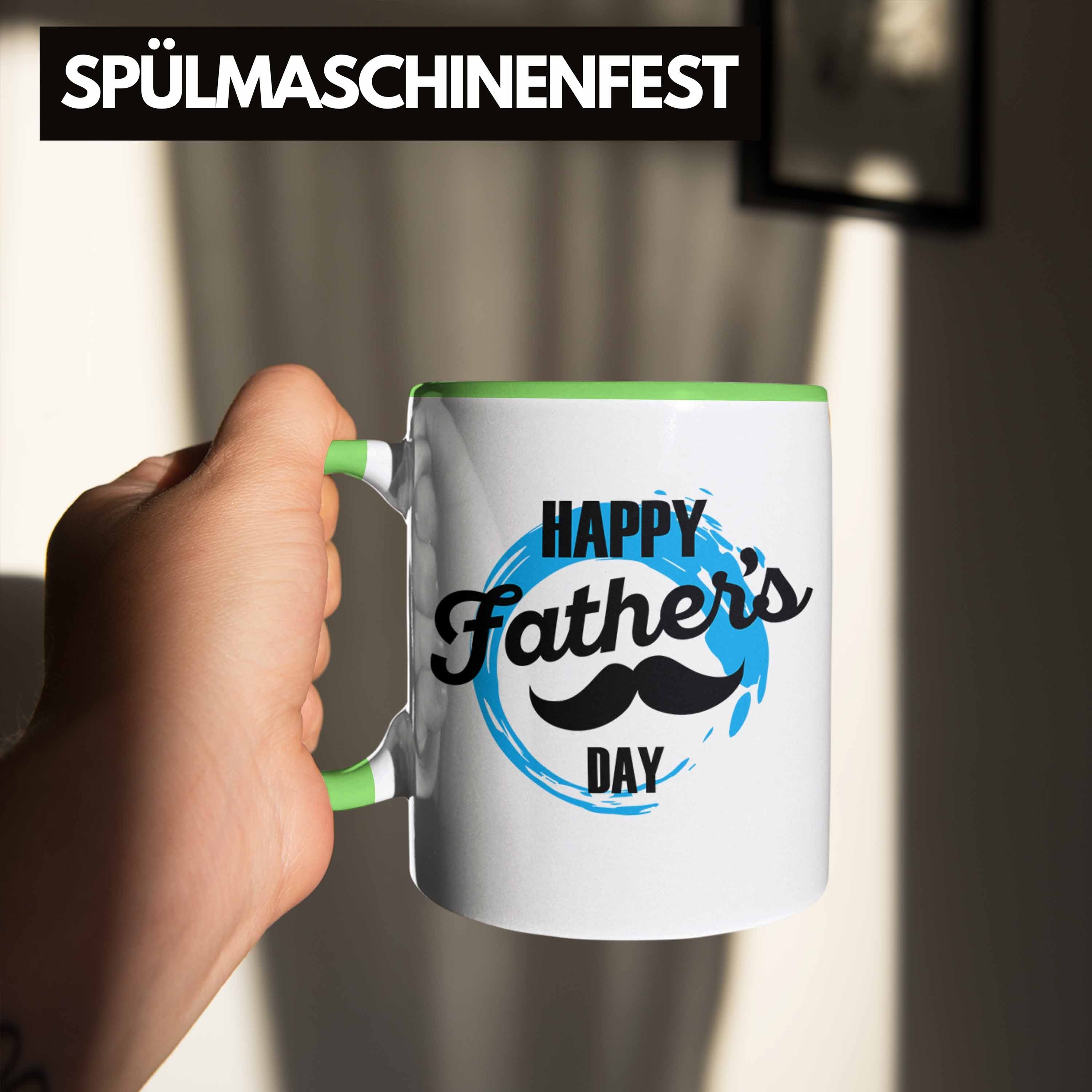 Trendation für Father's Geschenk Tasse Happy Papa Grün Day Tasse Vatertag für den