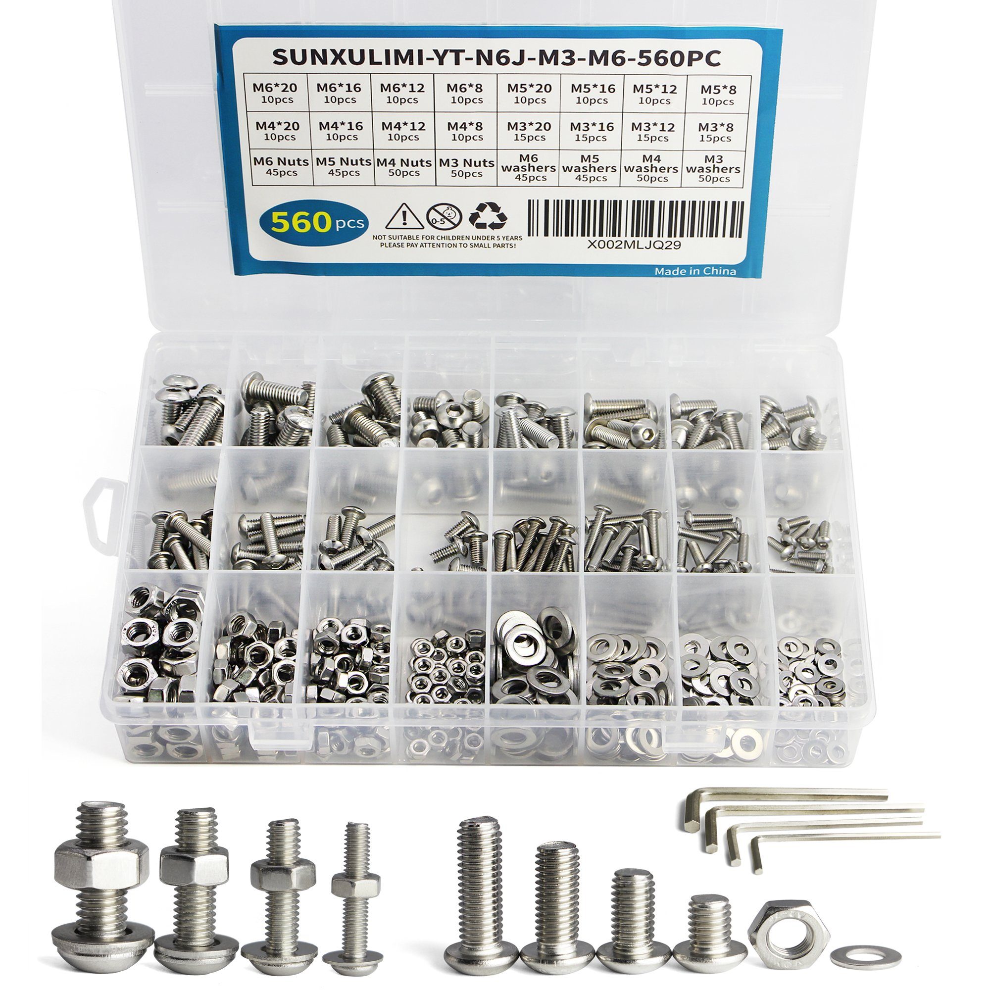 style home Schrauben-Set Linsenkopfschrauben mit Innensechskant, (M3 M4 M5 günstig online kaufen