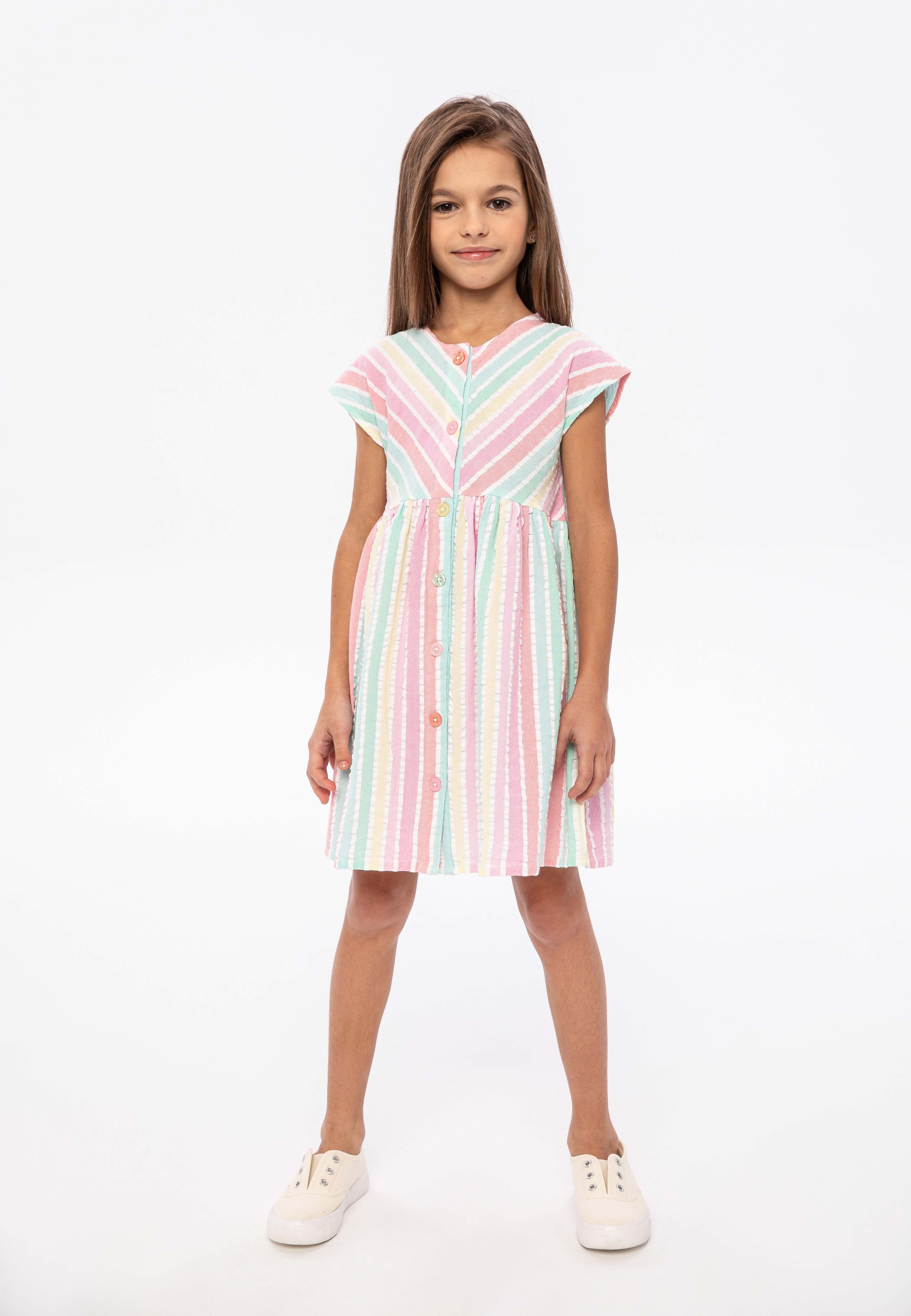 MINOTI Sommerkleid Kleid mit Streifen (12m-8y)