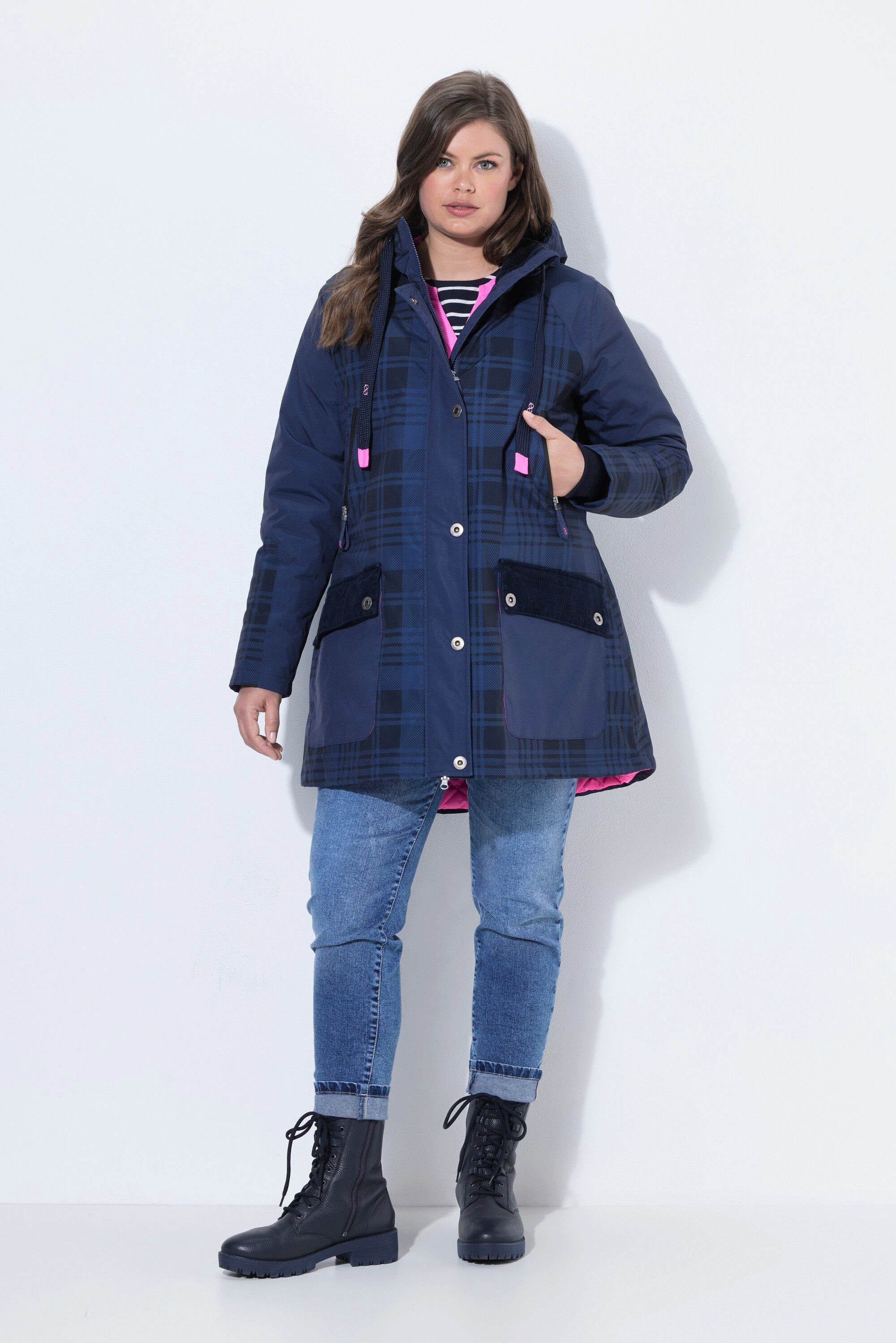 Laurasøn Funktionsjacke Karo-Funktionsjacke Kapuze