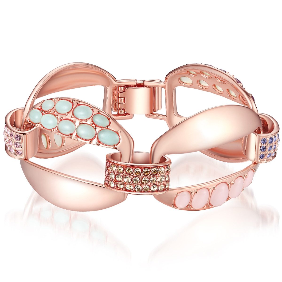 Lulu & Jane Armband roségold, verziert mit Kristallen von Swarovski®