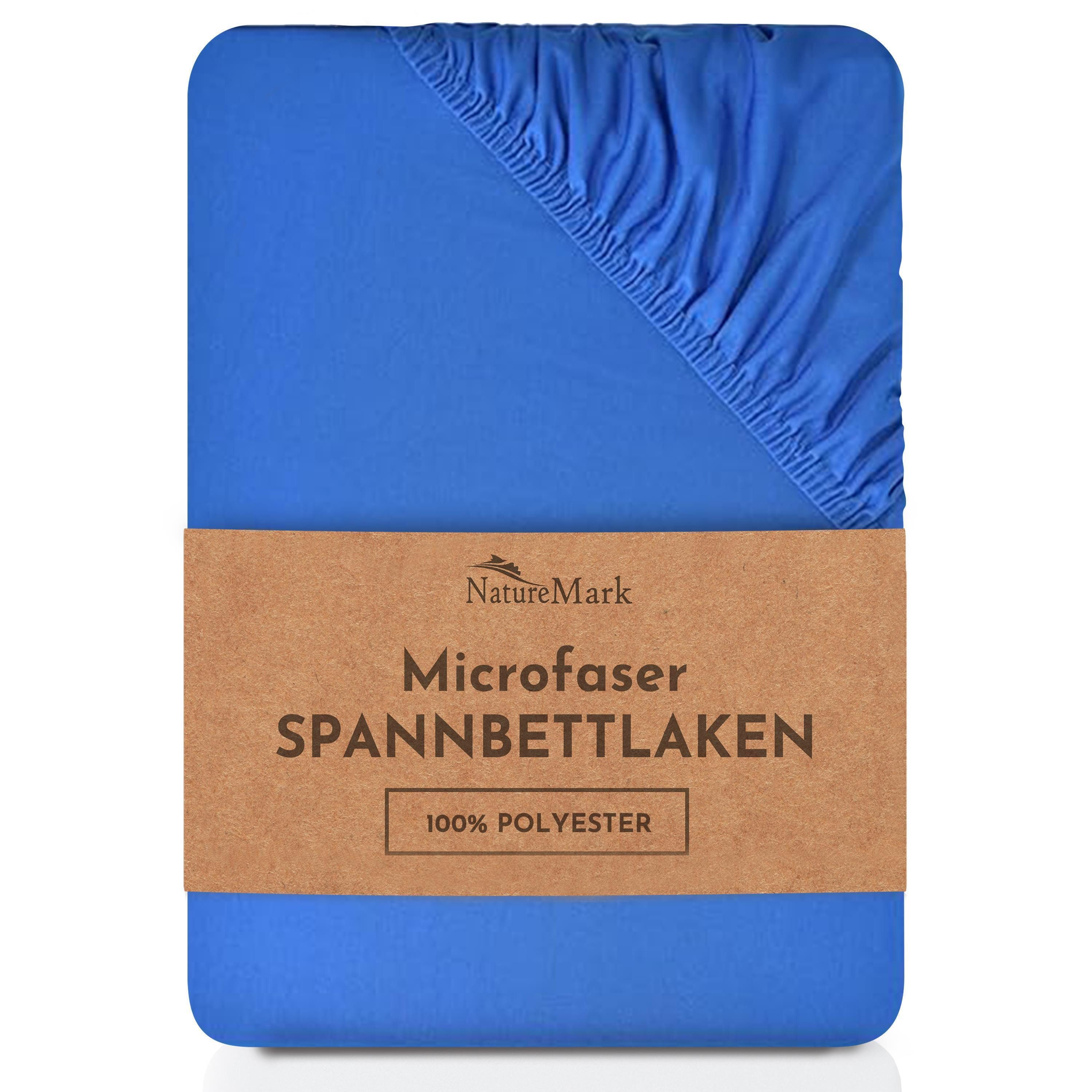 NatureMark Spannbettlaken Mikrofaser Spannbetttuch, Polyester, Gummizug: ru günstig online kaufen
