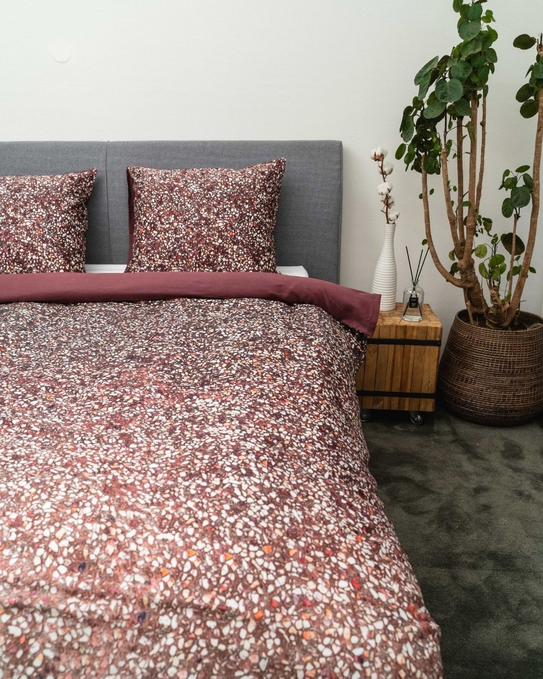 Kayori Bettwäsche Shima, Mako-Satin, 2 teilig, Hergestellt aus GOTS-zertifizierter Bio-Baumwolle