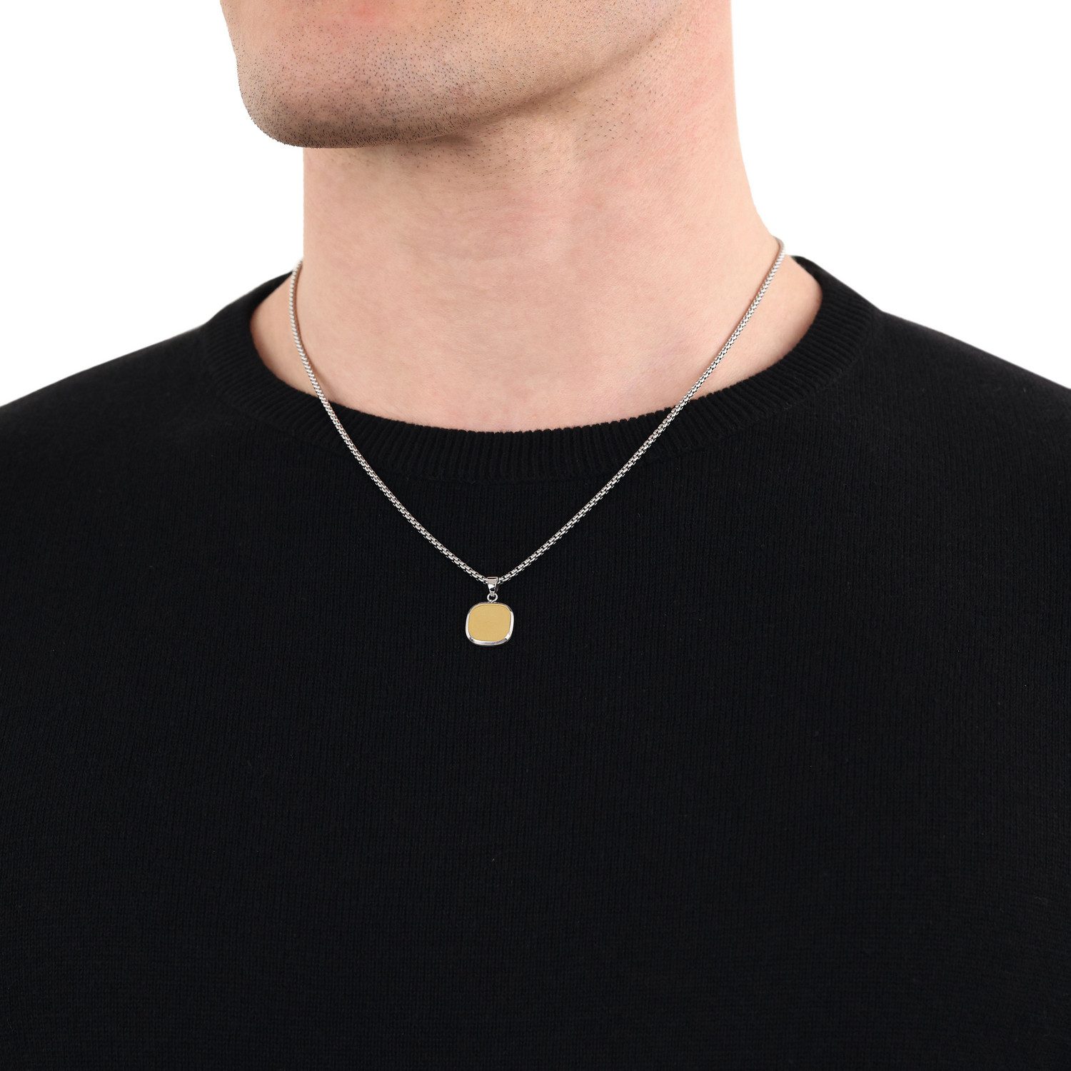 Amor Kette mit Anhänger quadratisch