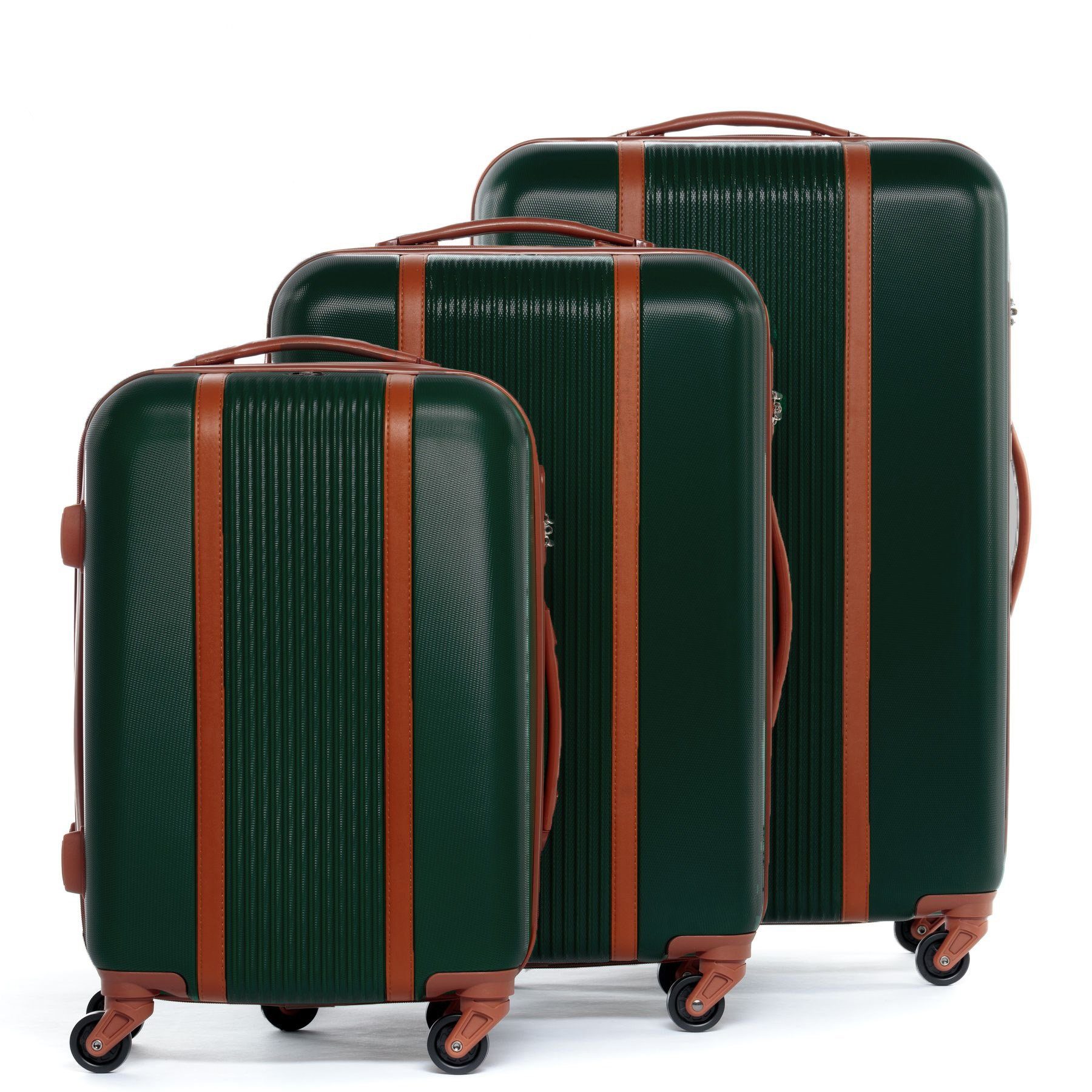 Koffer Milano, Set, 3er Kofferset Rollen, Rollkoffer teilig 4 FERGÉ Premium 3 Reisekoffer Trolley Hartschale