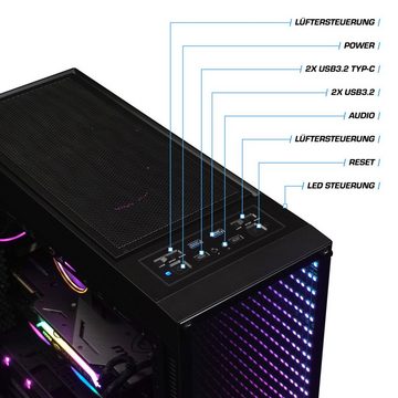 Kiebel Infinity Gaming-PC (AMD Ryzen 7 AMD Ryzen 7 5700X, RX 7700 XT, 32 GB RAM, 2000 GB SSD, Luftkühlung, RGB-Beleuchtung)
