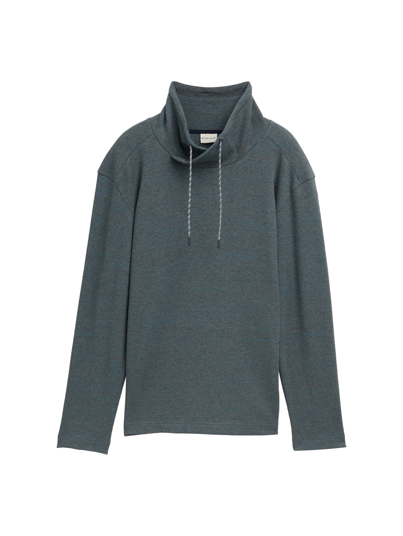 TOM TAILOR Langarmshirt Langarmshirt mit Waffelstruktur günstig online kaufen
