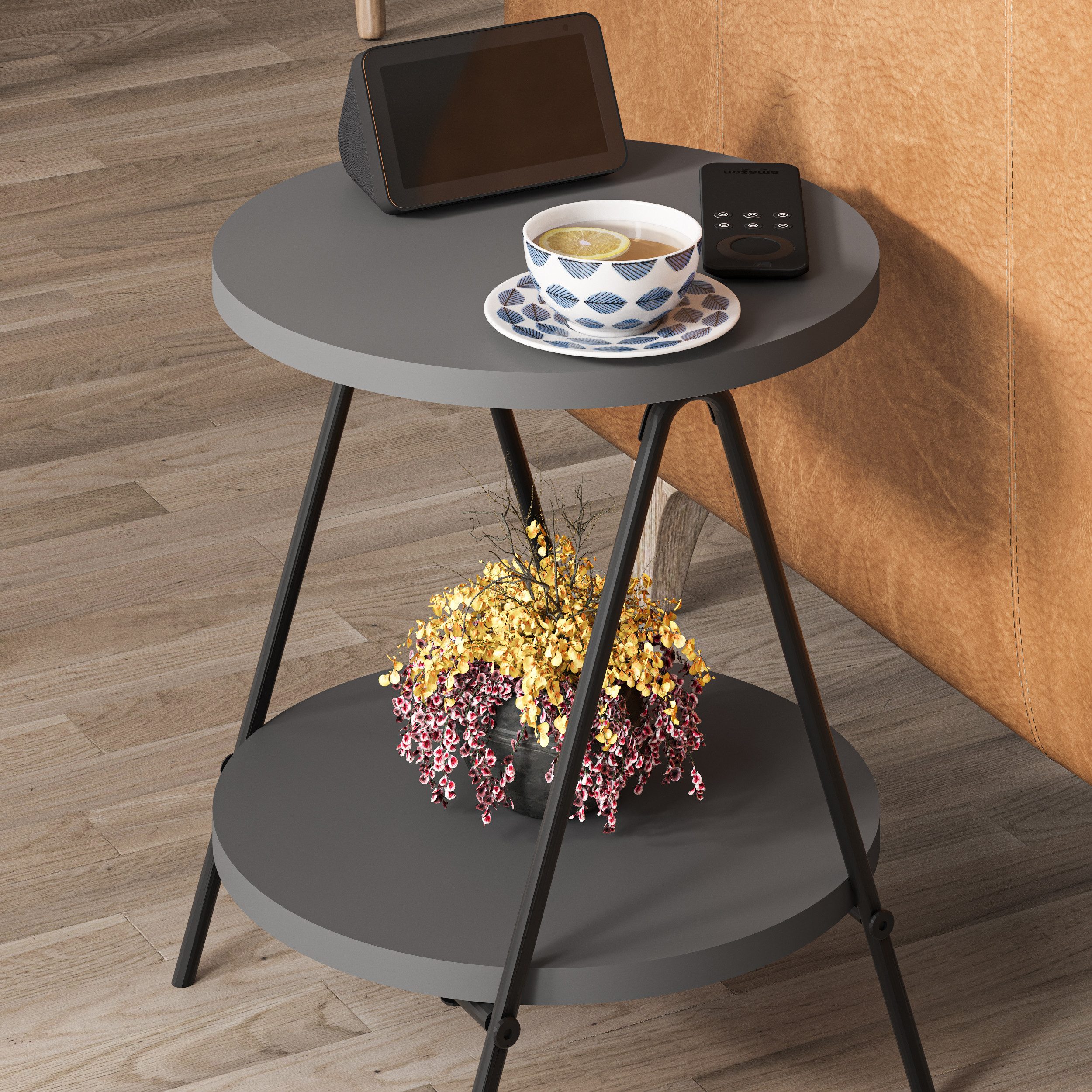 Decortie Beistelltisch Essel, Modern Beistelltisch, 35 x 35 x 42 cm
