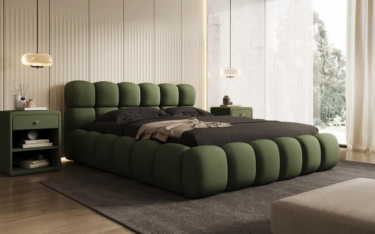 Luxusbetten24 Polsterbett Designer Polsterbett Boston Stoff, günstig online kaufen