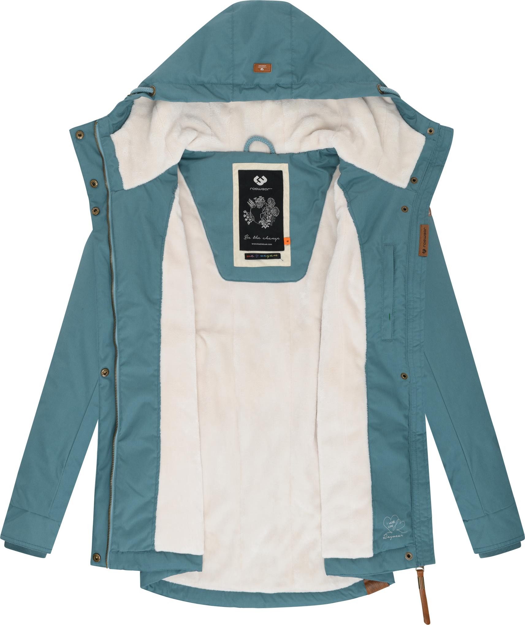 Ragwear Winterjacke Monade Damen Winterparka mit Kapuze und m. Fleece gefüttert – Bild 5 von 5