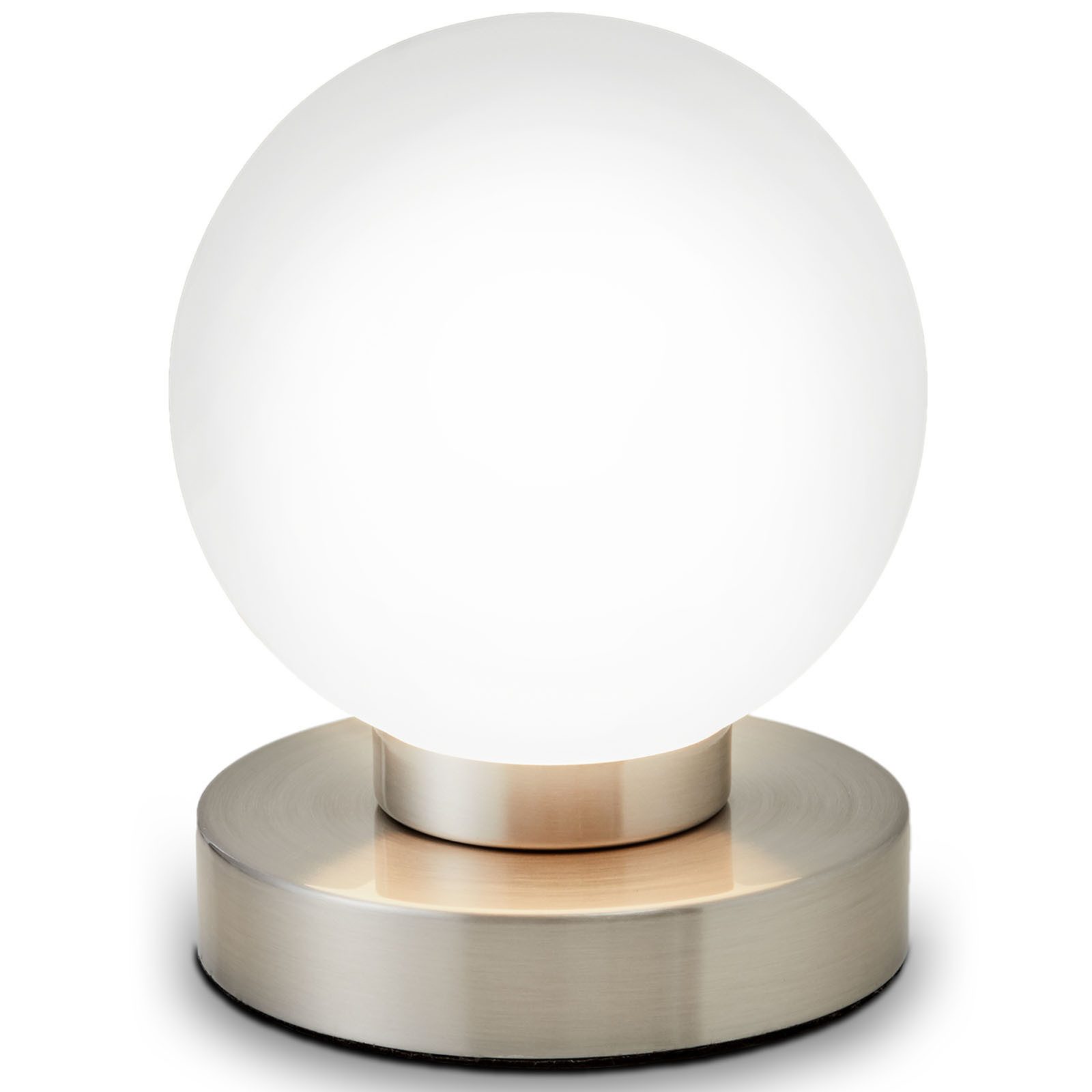 B.K.Licht Tischleuchte LED Tischlampe Touchfunktion E14 Nachttischlampe Schlafzimmer Flur, ohne Leuchtmittel, Abhängig vom Leuchtmittel - Warmweiß / Neutralweiß / Kaltweiß, Schlafzimmer Berührungssensor Stufen-dimmbar ohne Leuchtmittel