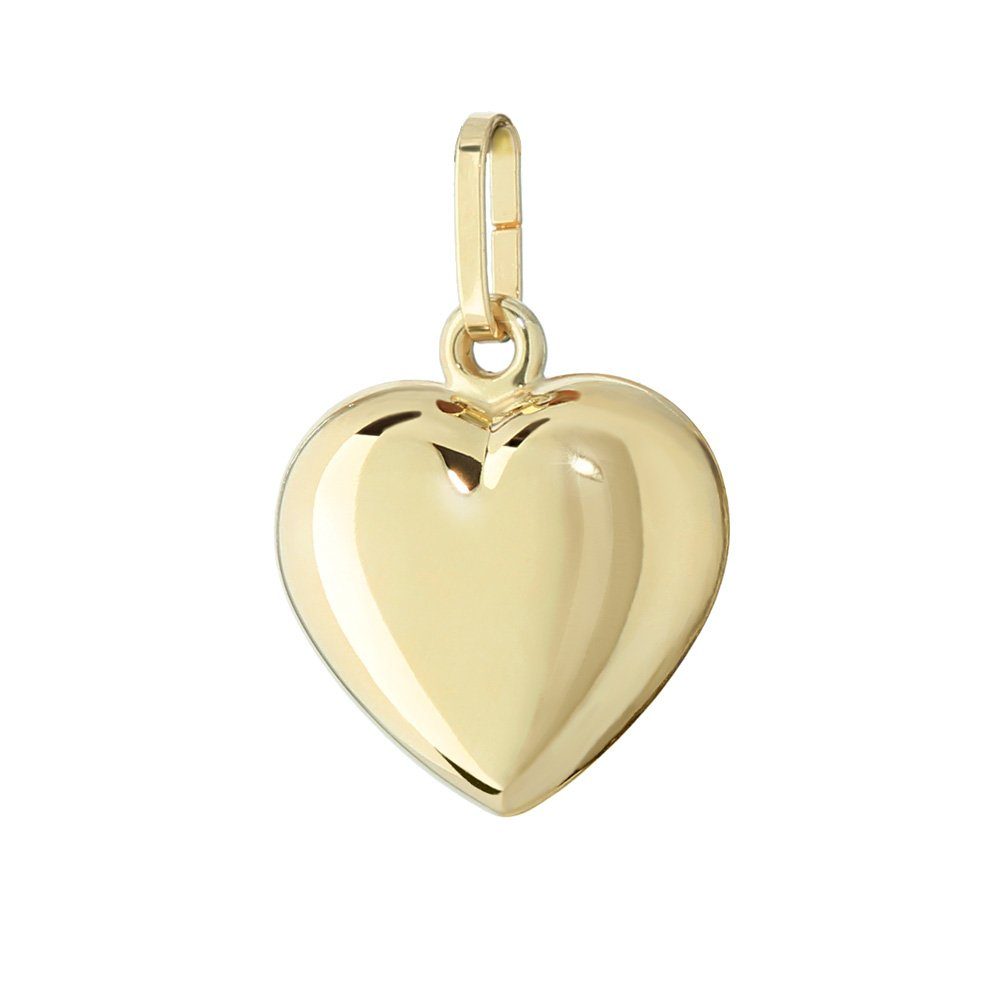 NKlaus Herzanhänger 585 Gelbgold Herz Anhänger Ketten Hochglanzpoliert (Ech günstig online kaufen