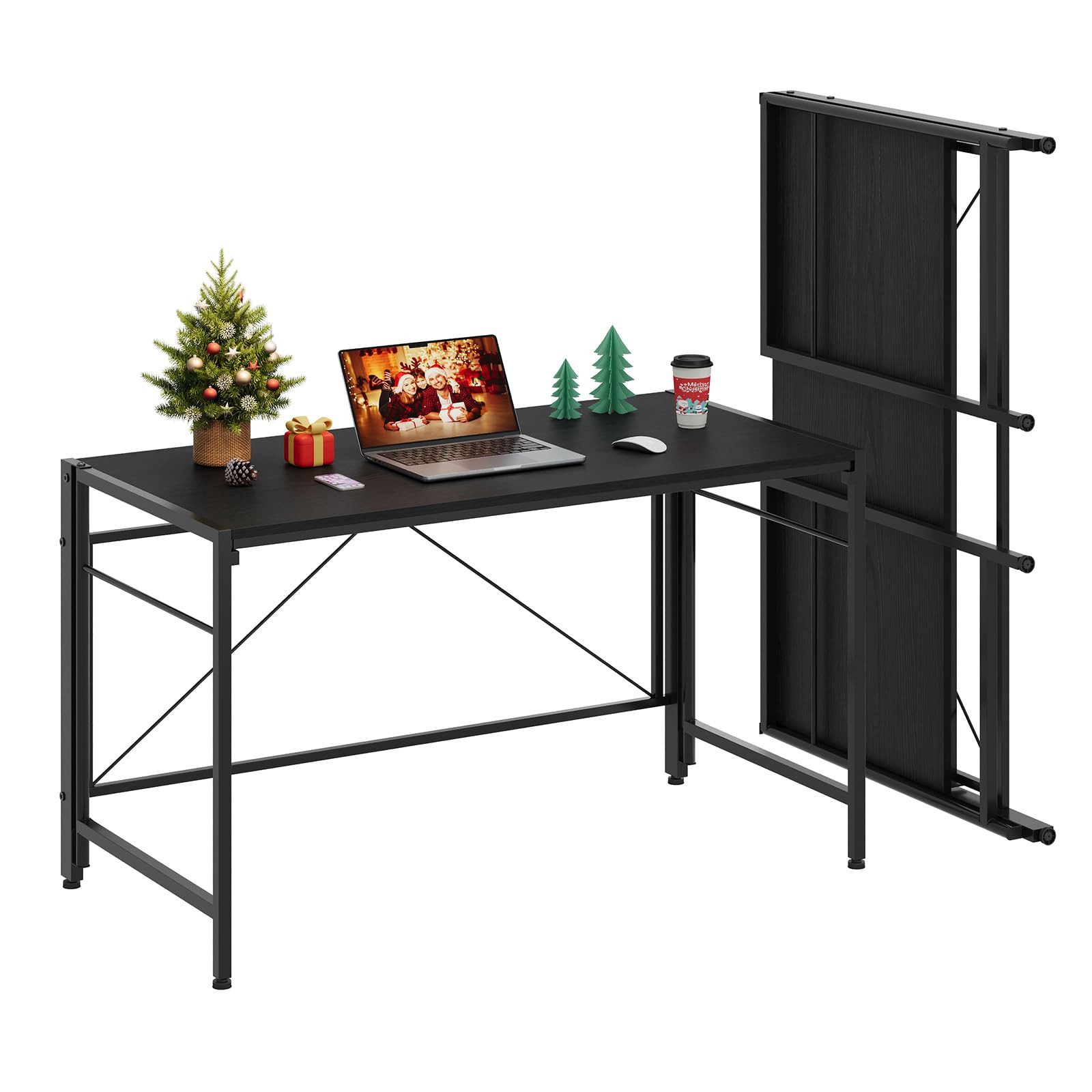 NAIMP Klapptisch Klappschreibtisch Faltbar Tisch Computertisch Platzsparend günstig online kaufen