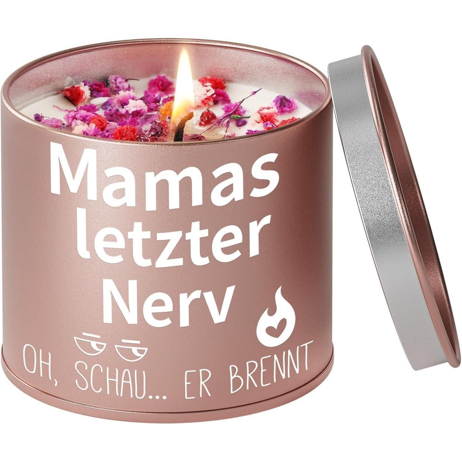 LuxusKollektion Duftkerze Stumpenkerzen 9OZ Geschenk Mama Muttertag Mamas Letzter Nerv