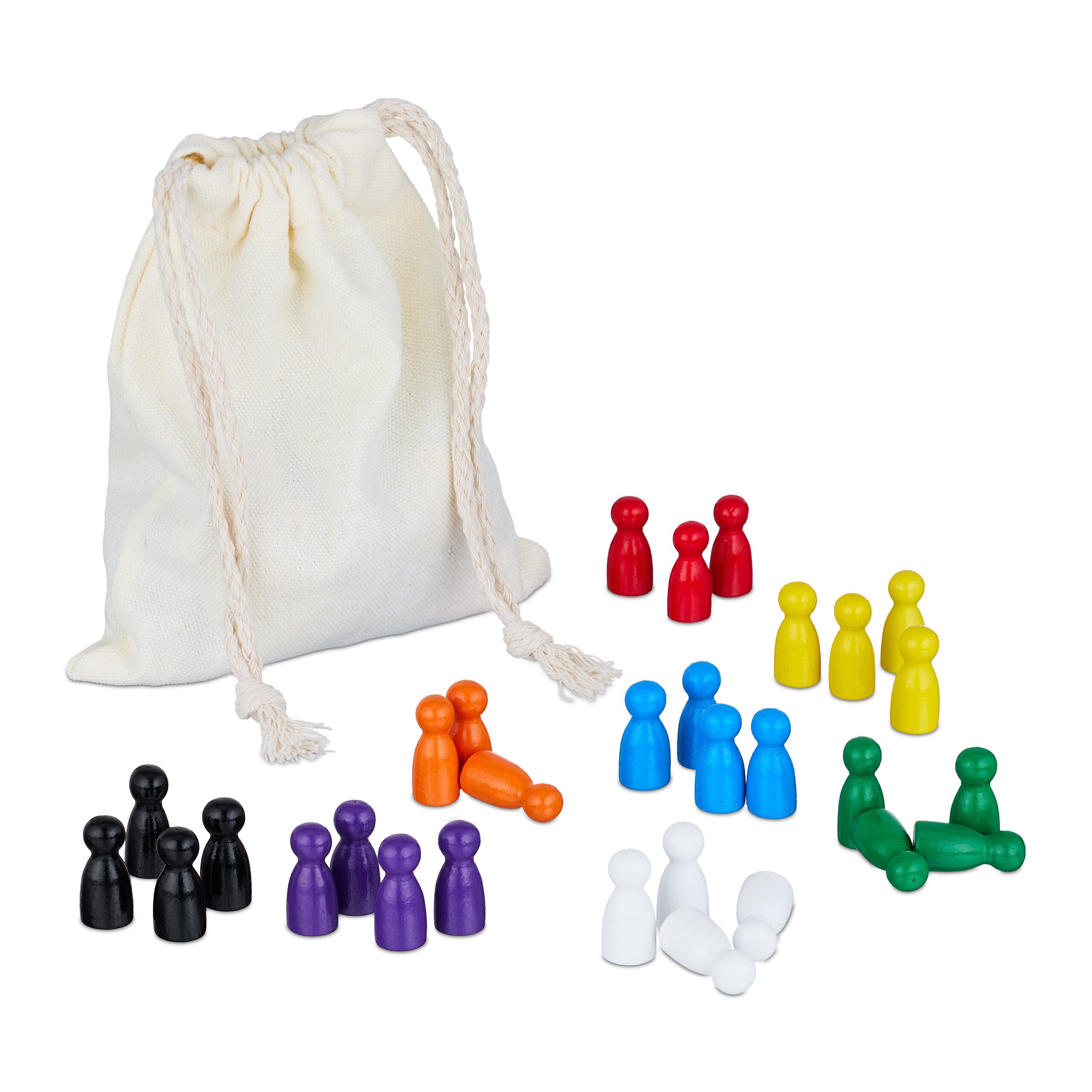 relaxdays Spiel Spielfiguren für Brettspiele 160er Set, Gesellschaftsspiel