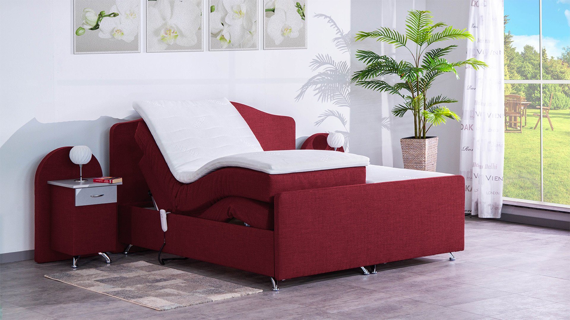 Meisterbetten Boxspringbett Epos (mit Motor, 7-Zonen günstig online kaufen