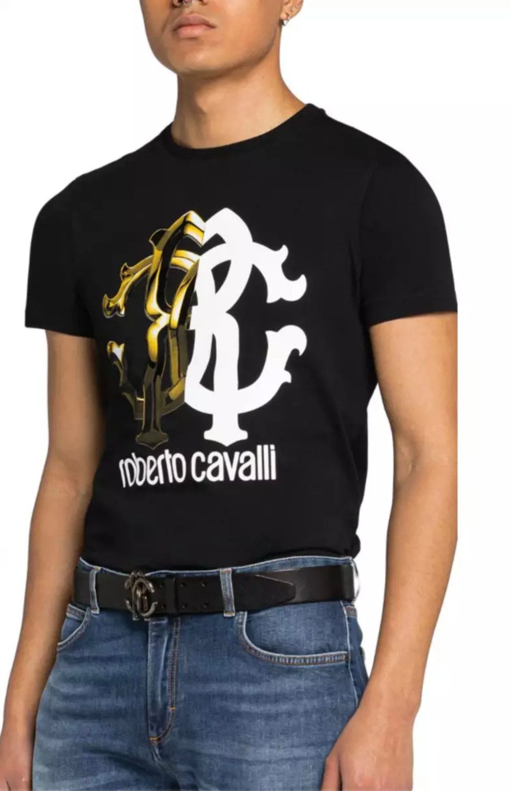 roberto cavalli T-Shirt Firenze RC Logo günstig online kaufen