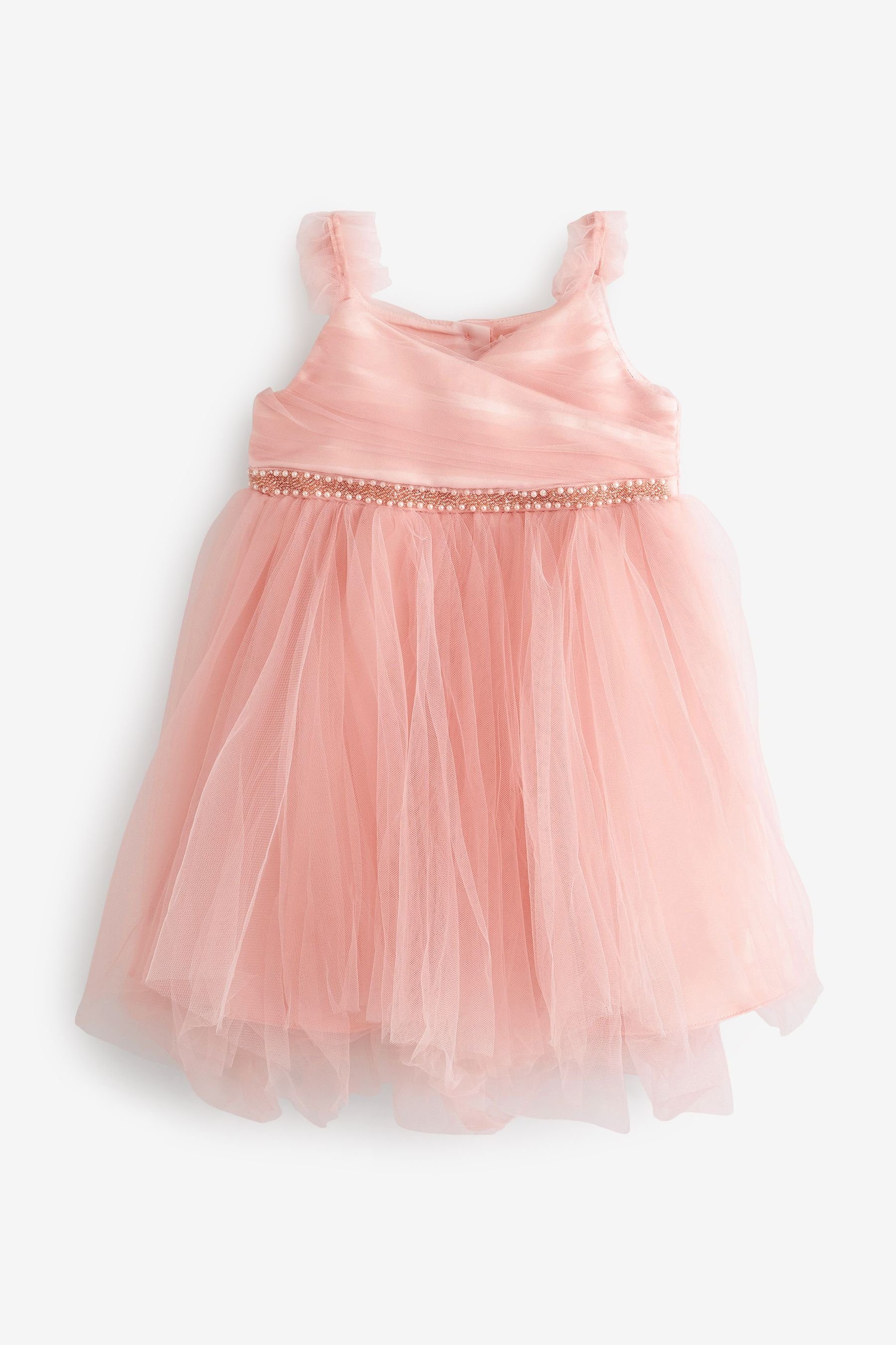 Next Tüllkleid Verziertes Brautjungfernkleid aus Tüll (1-tlg) Pink