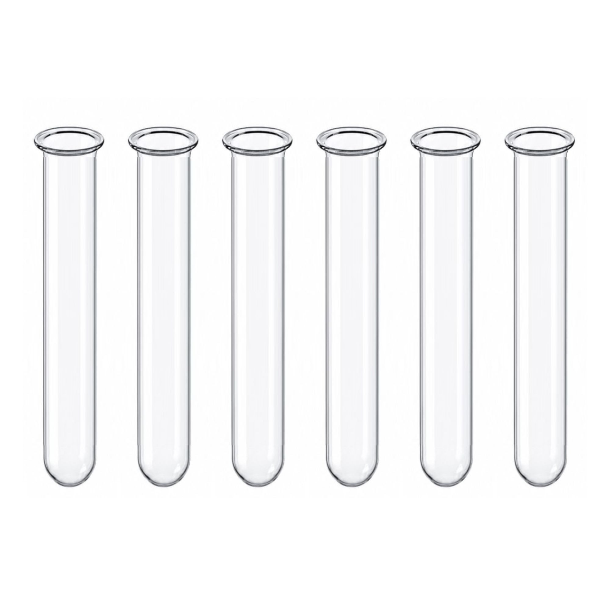 naninoa GmbH Dekovase Reagenzglas 6 Stück, 9,7 x 1,6cm, Blumenvase Glasröhrchen Deko