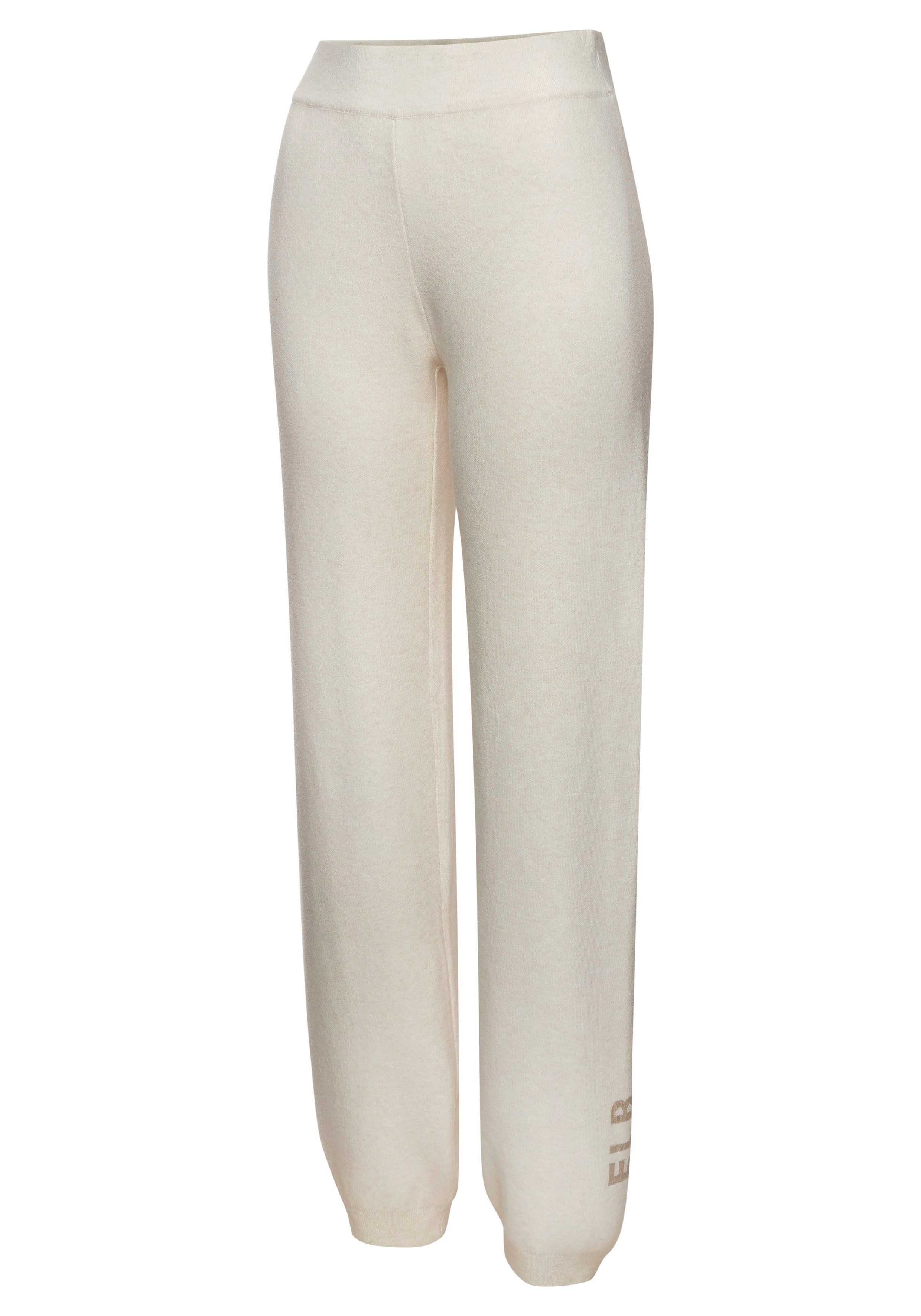 Elbsand Strickhose mit eingestricktem Logo, aus hochwertigen Feinstrick, Loungewear