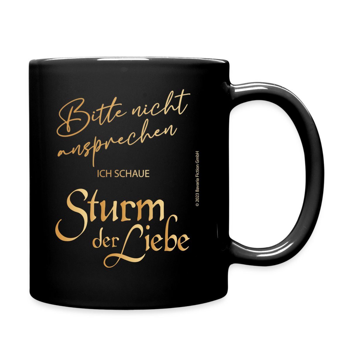 Spreadshirt Tasse Sturm Der Liebe Bitte Nicht Ansprechen Tasse Einfarbig, Keramik