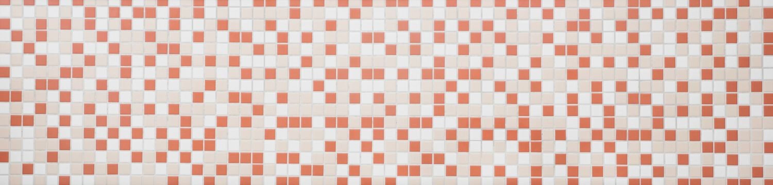 Mosani Mosaikfliesen Fliese terracotta Mosaik matt creme Küche Keramik Fliesenspiegel weiß
