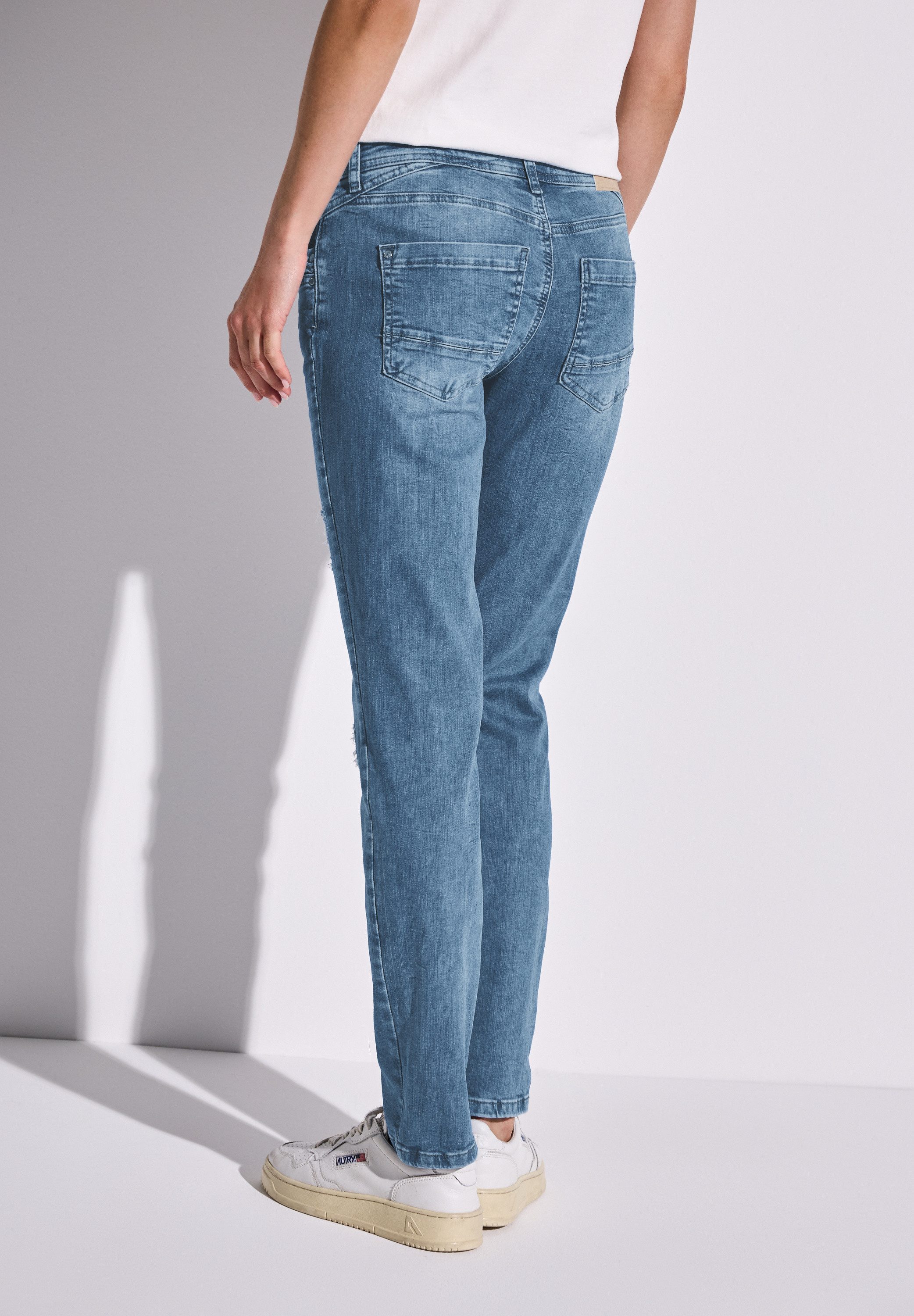 STREET ONE 5-Pocket-Jeans Style Jane im Destroyed-Look günstig online kaufen