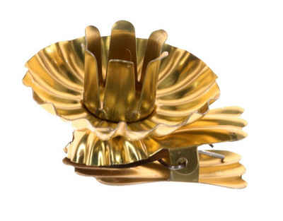 hdg Christbaumschmuck »Baumkerzenhalter Clip Schweifform gold« (10-tlg), made in Germany