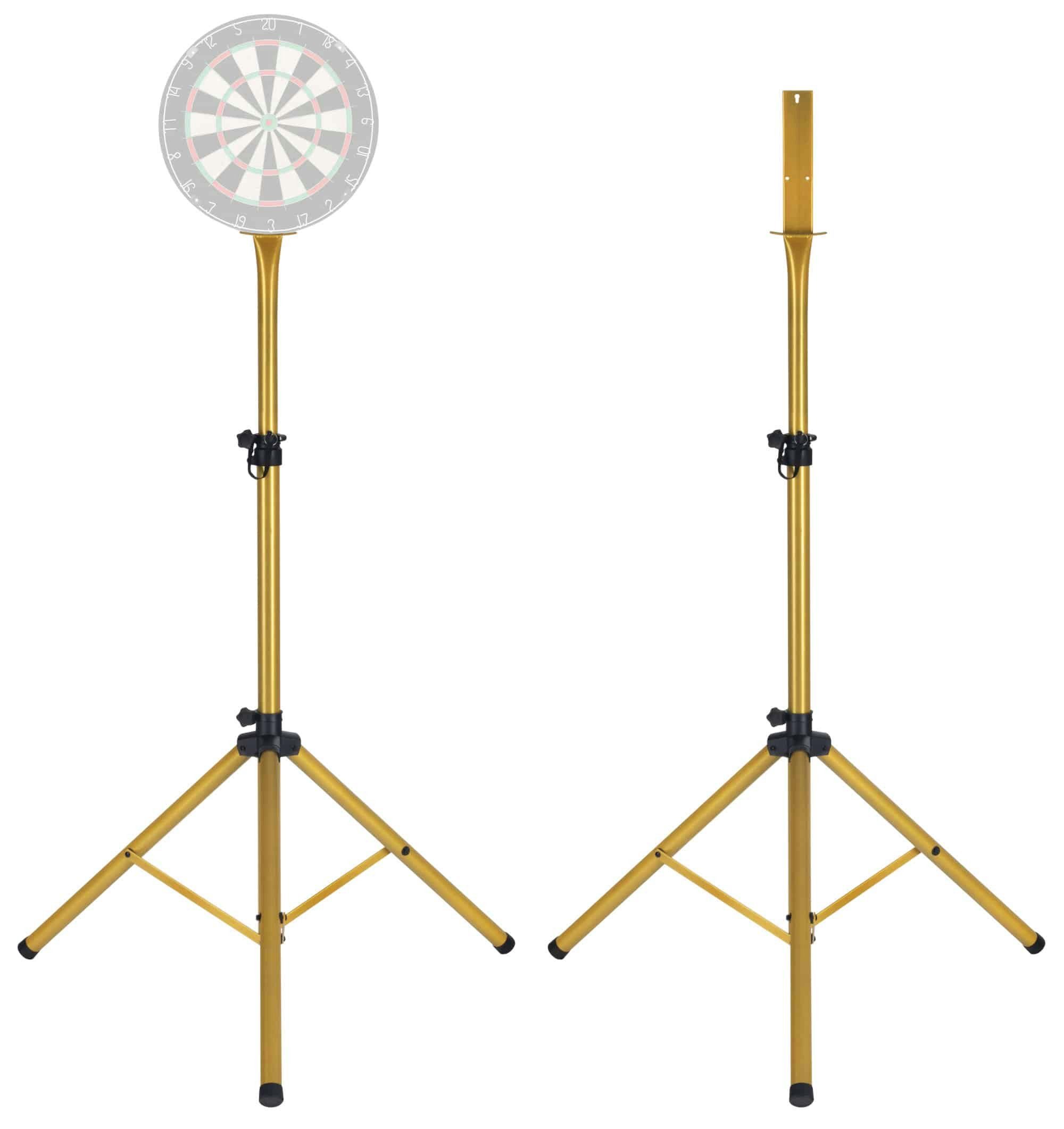 Pronomic Dartscheibe DA-45S Ständer für Dartscheibe - Dartboard Halterung - Dartständer, (Spar-Set, inkl. Ständer und Dartboard-Halter), aus pulverbeschichtetem Stahl, höhenverstellbar