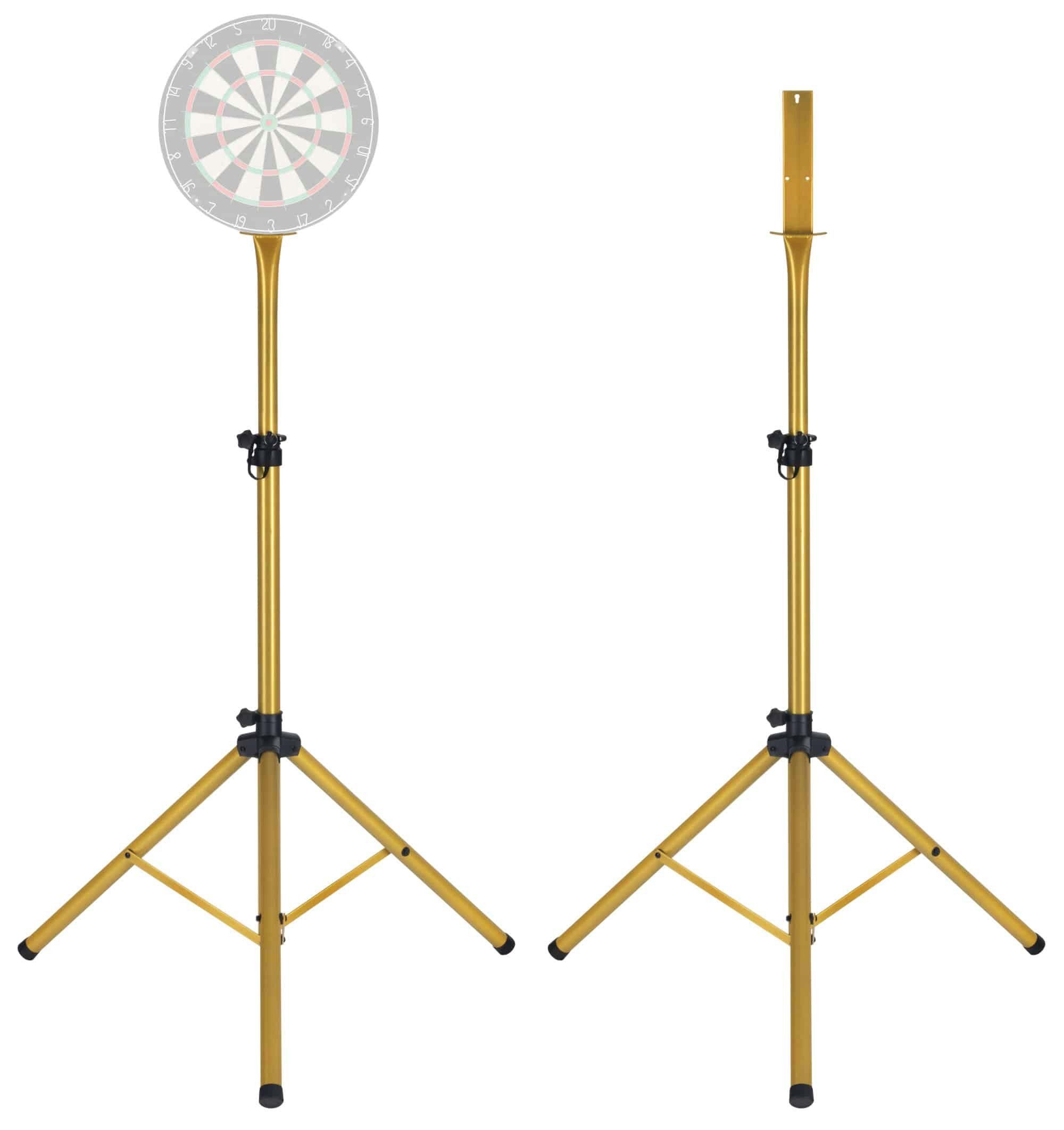 Pronomic Dartscheibe DA-45S Ständer für Dartscheibe - Dartboard Halterung - Dartständer, (Spar-Set, 2-tlg., inkl. Ständer und Dartboard-Halter), aus pulverbeschichtetem Stahl, höhenverstellbar