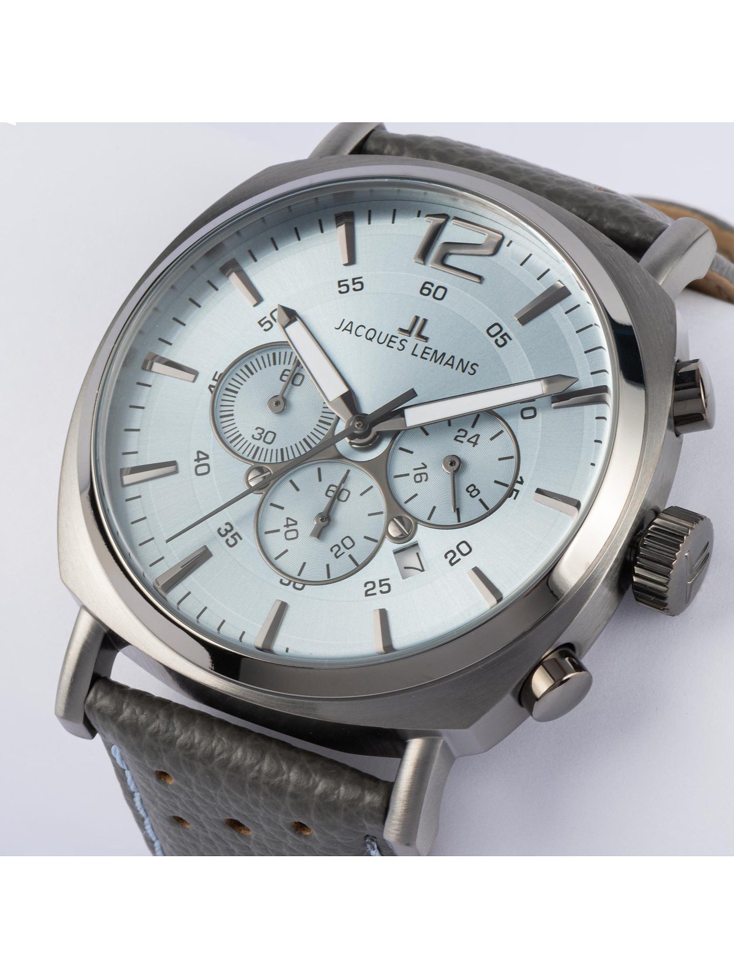 Jacques Lemans Chronograph Jacques Lemans Herren-Uhren Analog Quarz, Sportuhr