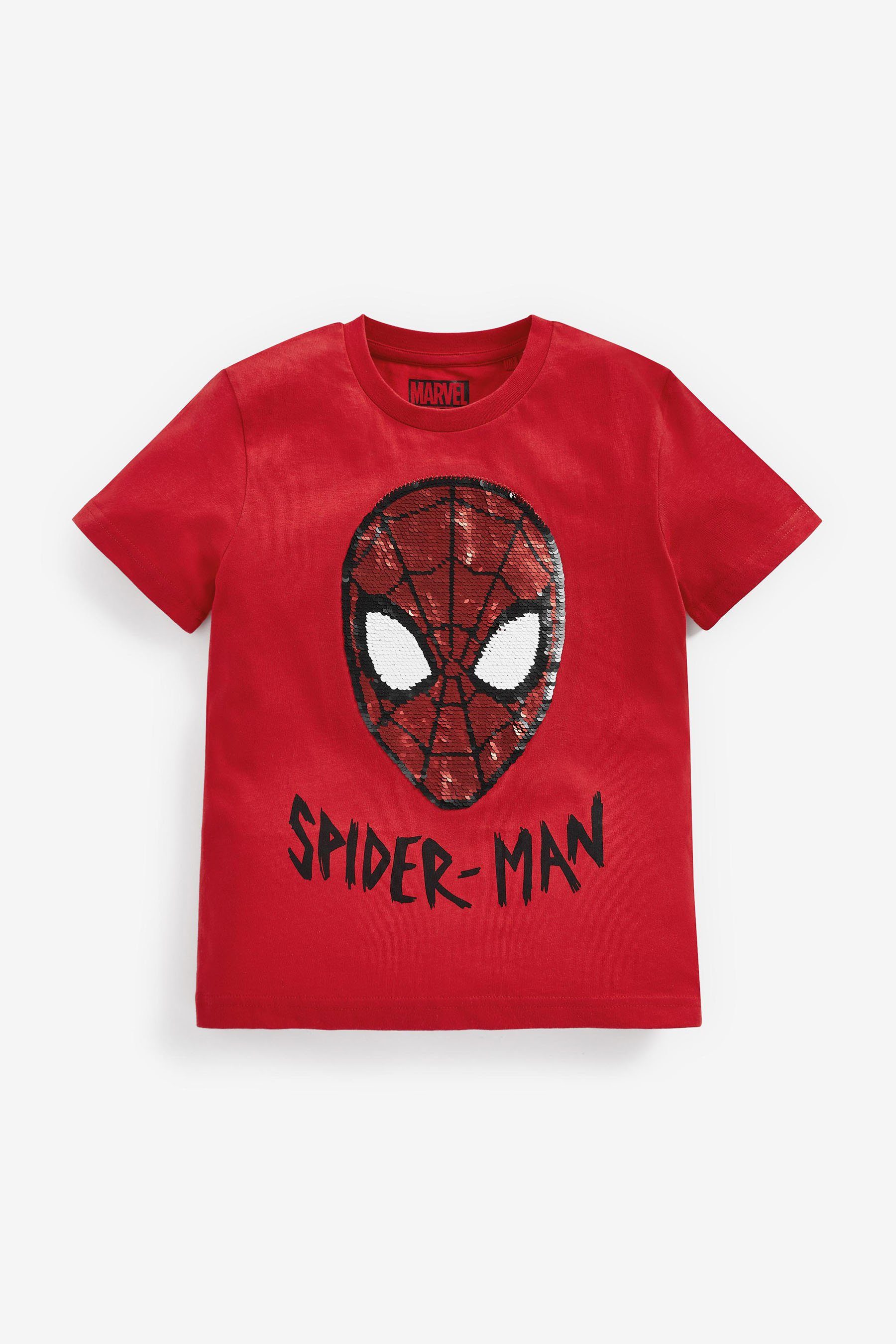 Pailletten mit (1-tlg) Next T-Shirt Minecraft Red T-Shirt Spider-Man von