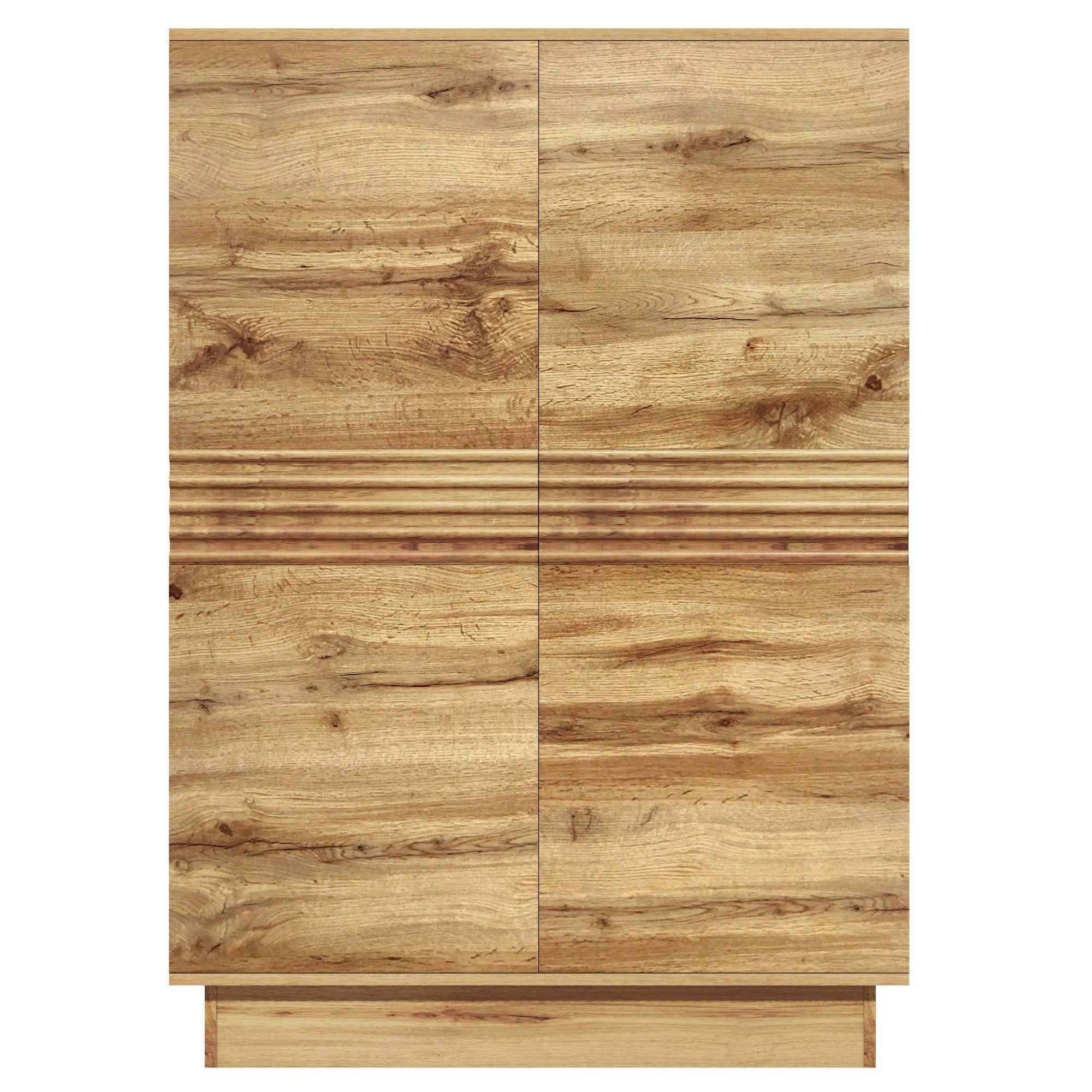 OTTO home Highboard Angers, Kommode, Midischrank mit Push-to-open, 2 Einlegeböden, Breite 90 cm