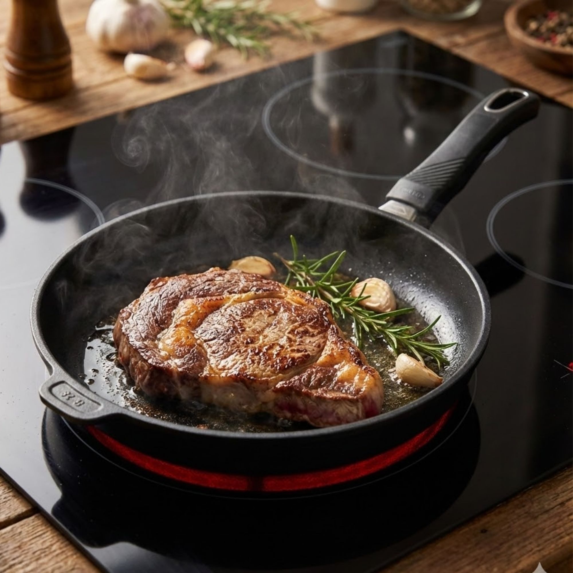 Gastrolux Bratpfanne Gastrolux Evo Pfanne HOCHRAND Alu Guß-Bratpfanne 28 cm 7,5 cm