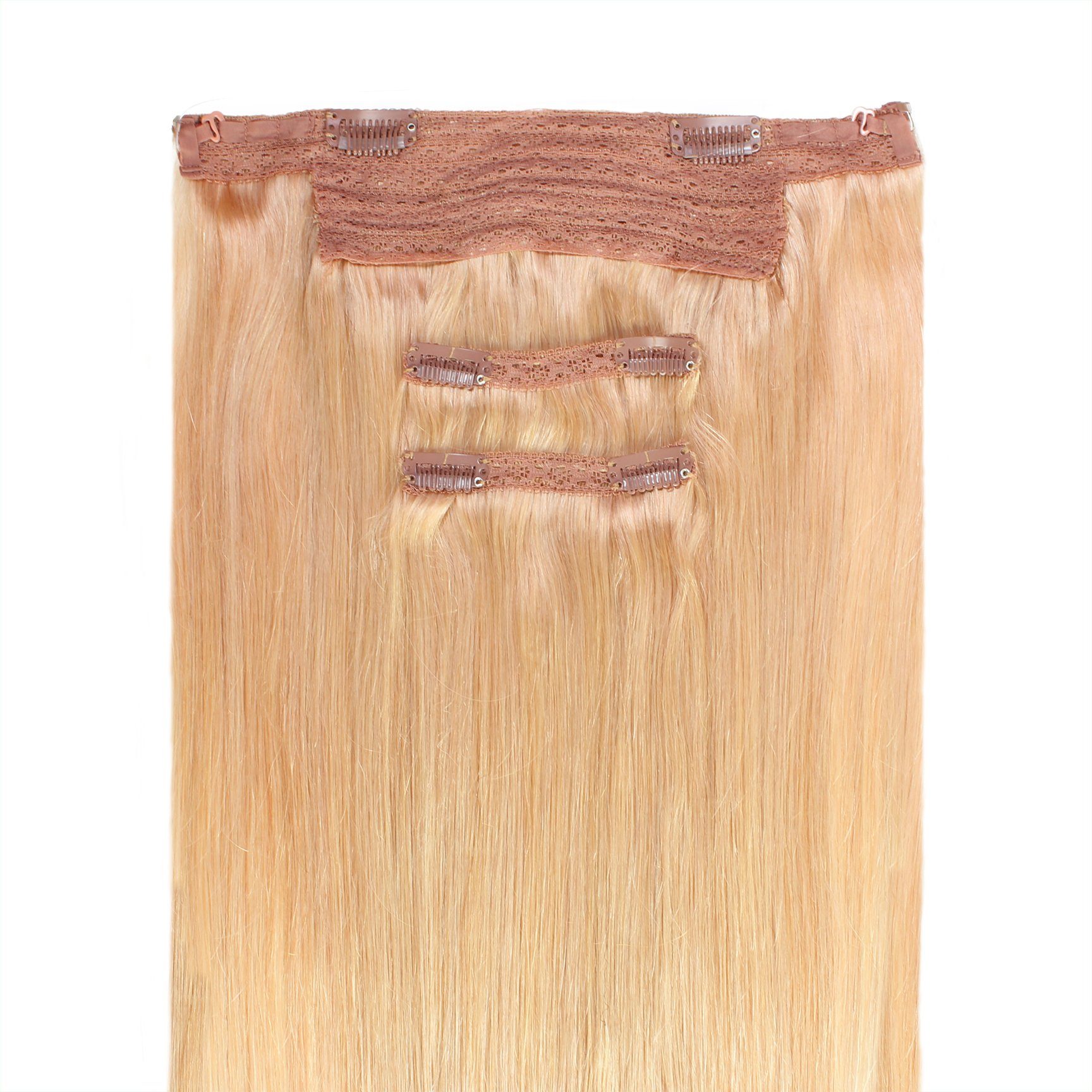 hair2heart Echthaar-Extension Premium Flip in Extensions #9/1 Lichtblond Asch 30cm | Haarverlängerungen