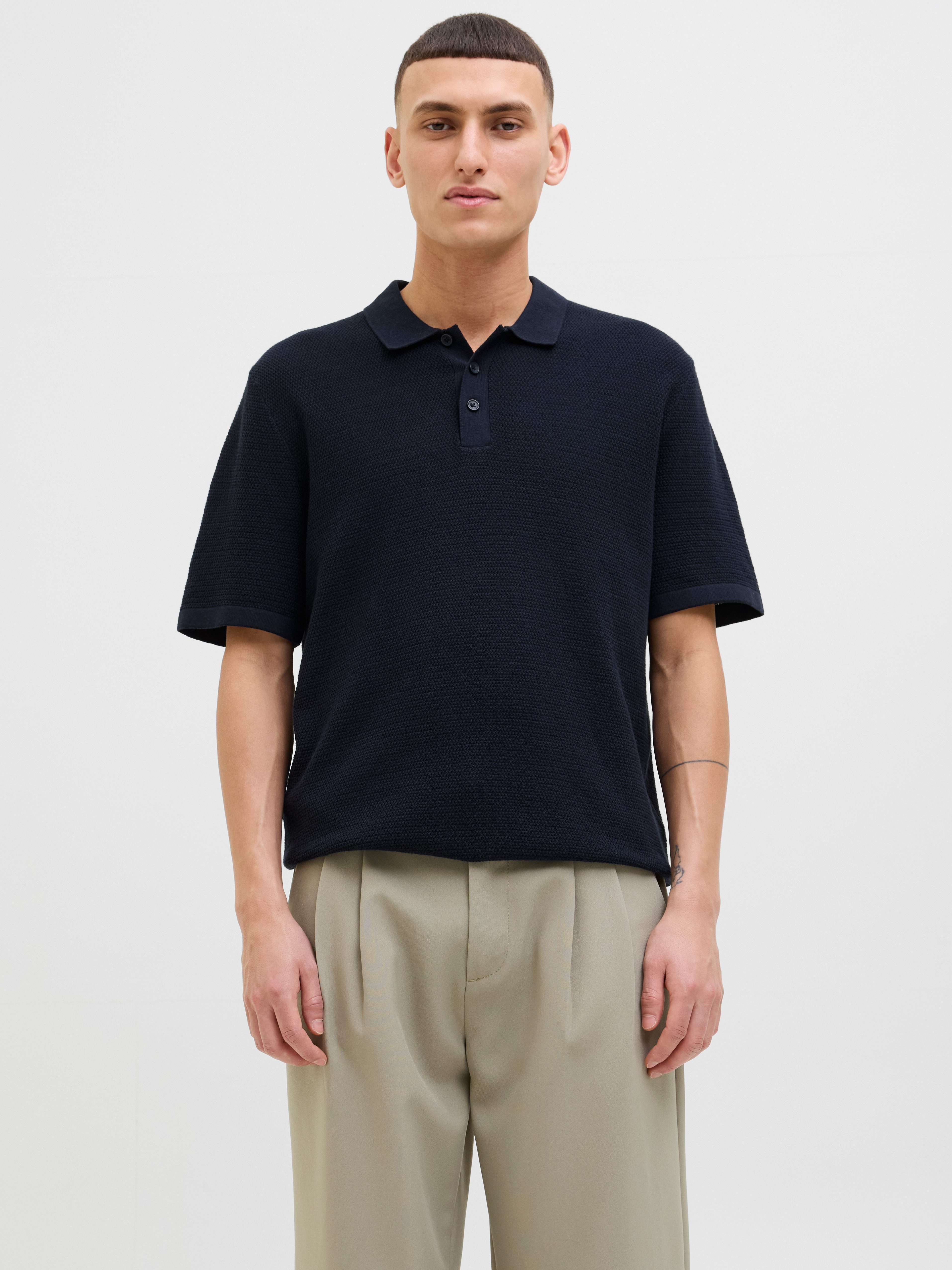 Jack & Jones Kurzarmpullover JJEGEORGE KNIT günstig online kaufen