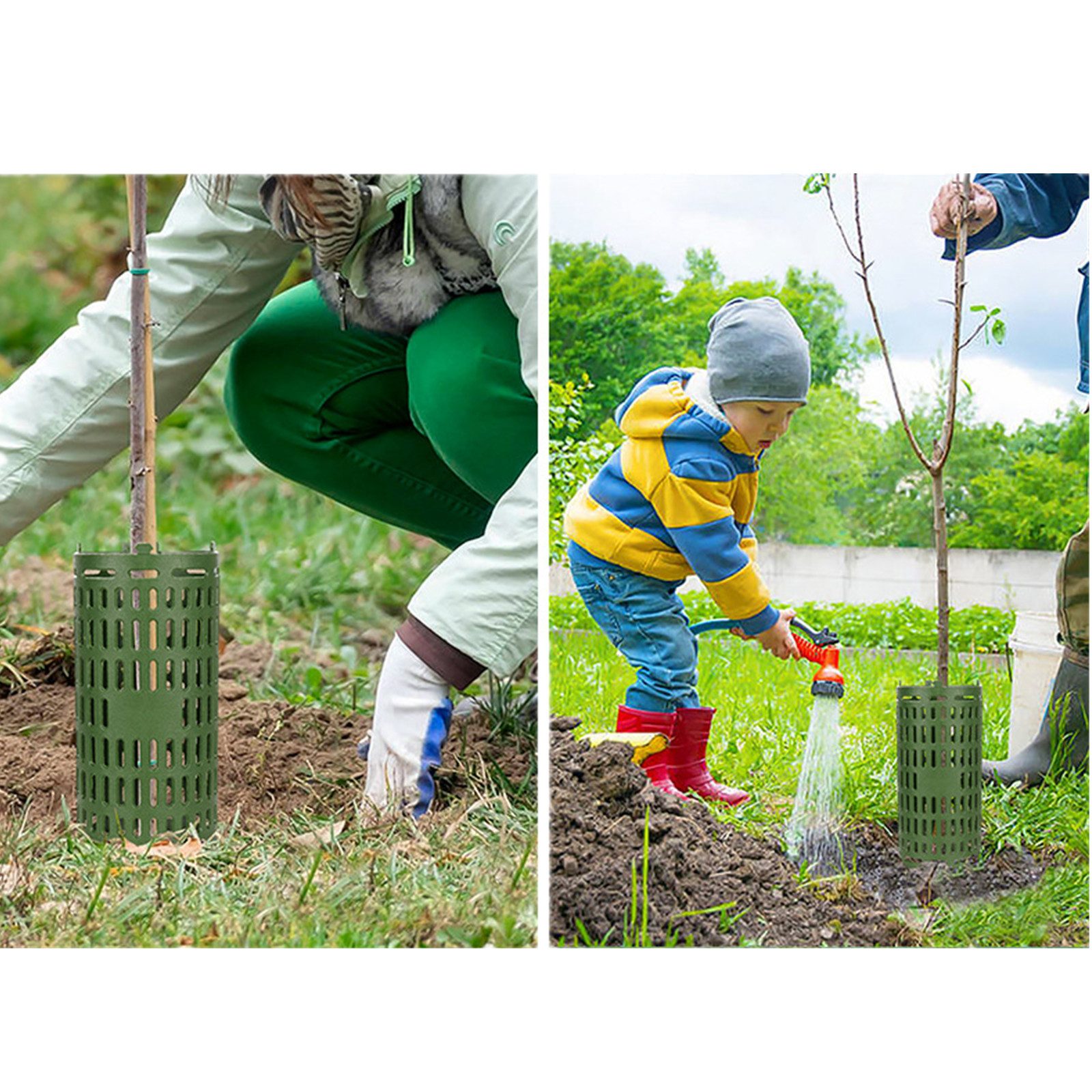 GarveeMore Gartenpflege-Set 10pcs Pflanze Stamm Protectors Verstellbare Bau günstig online kaufen