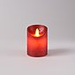 MARELIDA LED-Kerze »LED Kerze Twinkle Echtwachs bewegliche Flamme Auspustfunktion Timer H: 10cm rot«, Bild 2