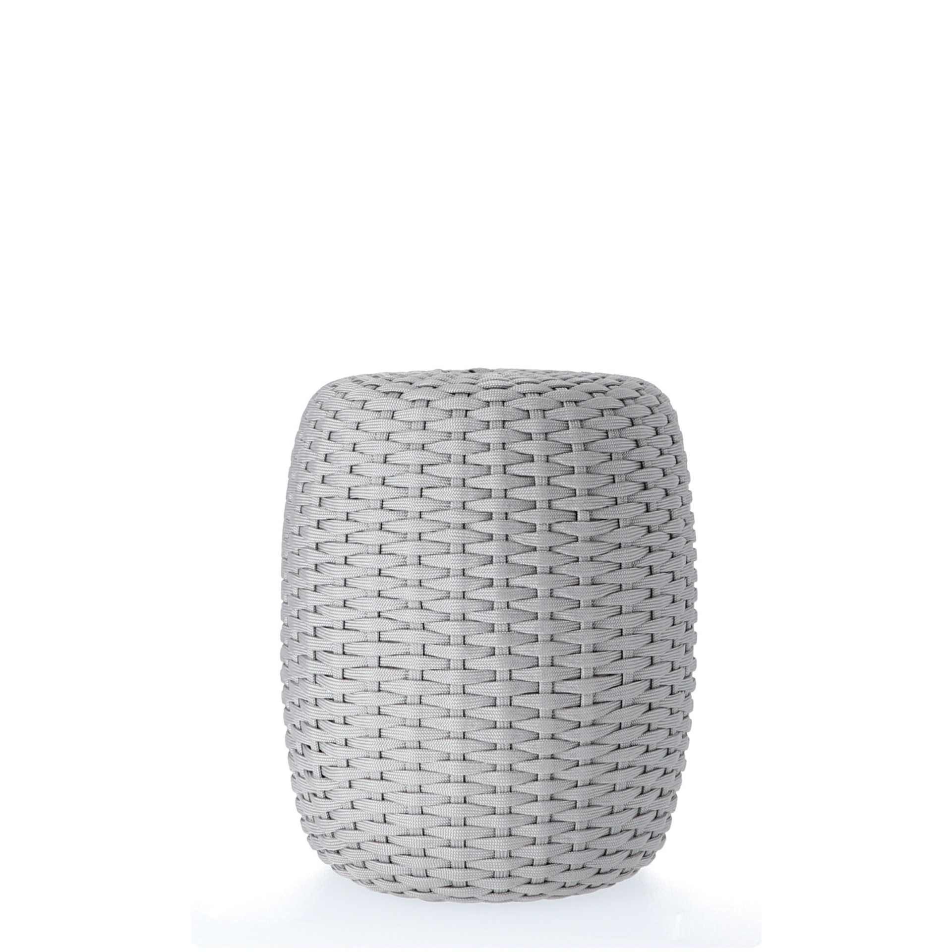 jankurtz Hocker Moon aus Kunststoff, Ø 40 cm, Hellgrau