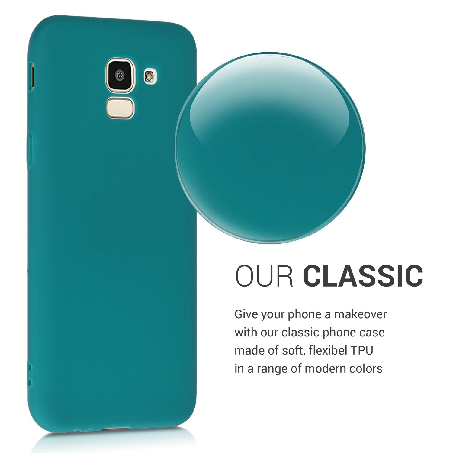 kwmobile Handyhülle Hülle für Samsung Galaxy J6, Hülle Silikon - Soft Handyhülle - Handy Case Cover