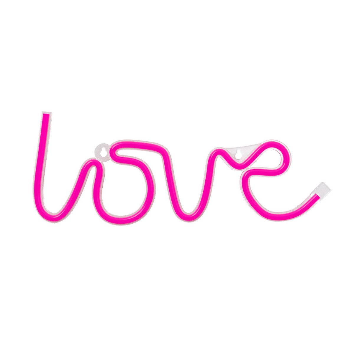 Forever Light LED Dekolicht Forever Light Neon LED-Leuchte LOVE pink – FLNE05, Pink, Leuchtender LOVE-Schriftzug, flexibler Betrieb, kompakte Größe
