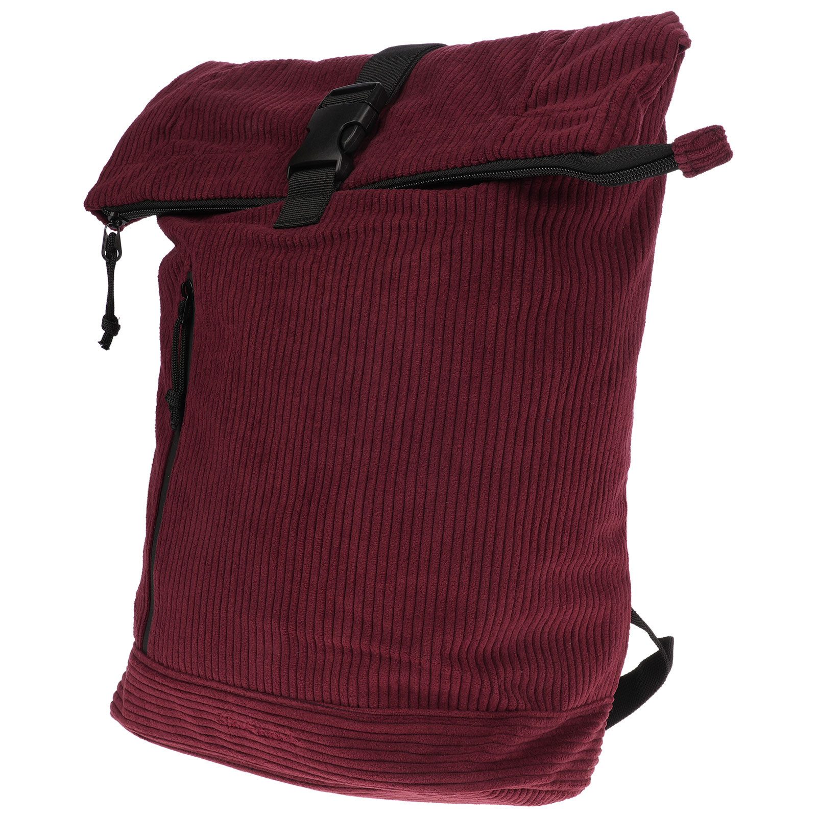Christian Wippermann Cityrucksack Großer moderner Damen Rollup Rucksack CordTasche (einzeln, 1-tlg), Fahrradrucksack Kurier Rollup Bag