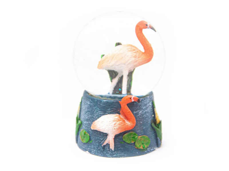 Cornelißen Schneekugel Schneekugel Poly mini - Flamingo Blick rechts