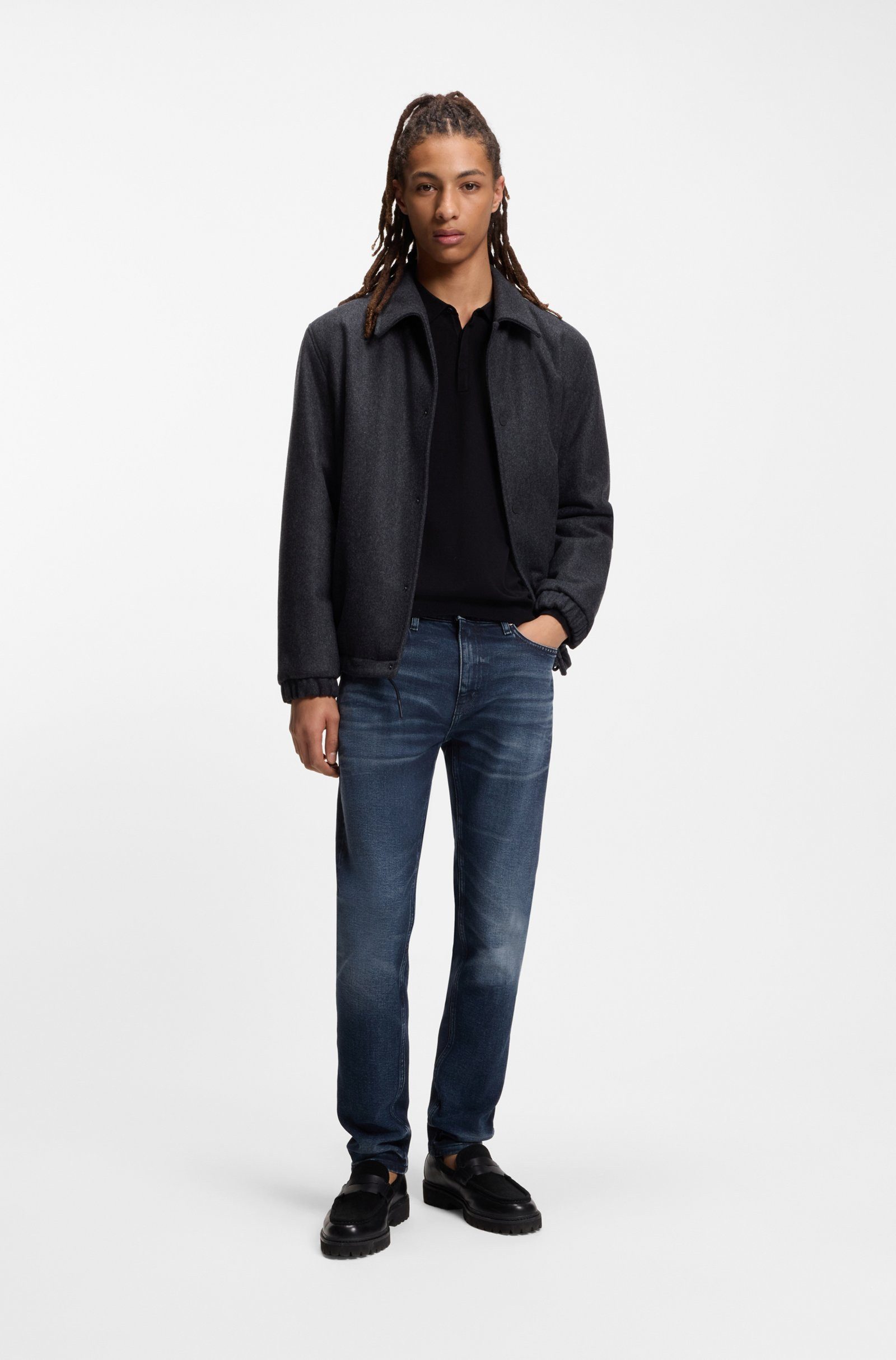 HUGO Chinohose Fit Jeans aus Stretch-Denim (1-tlg)