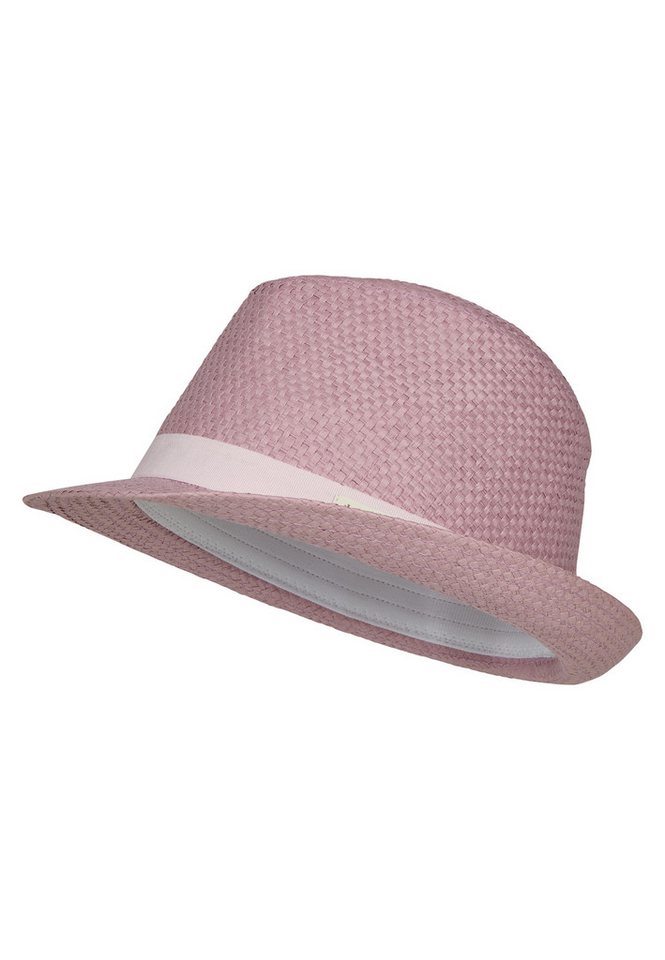 Sterntaler® Sonnenhut UV-Schutz 50+ Strohhut Garniturband (1-St) Leichter, atmungsaktiver Strohhut mit Band & gebogener Krempe hinten