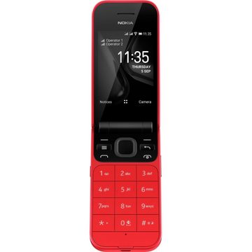 Nokia 2720 4GB - Handy - rot Smartphone (2,8 Zoll, 4 GB Speicherplatz)