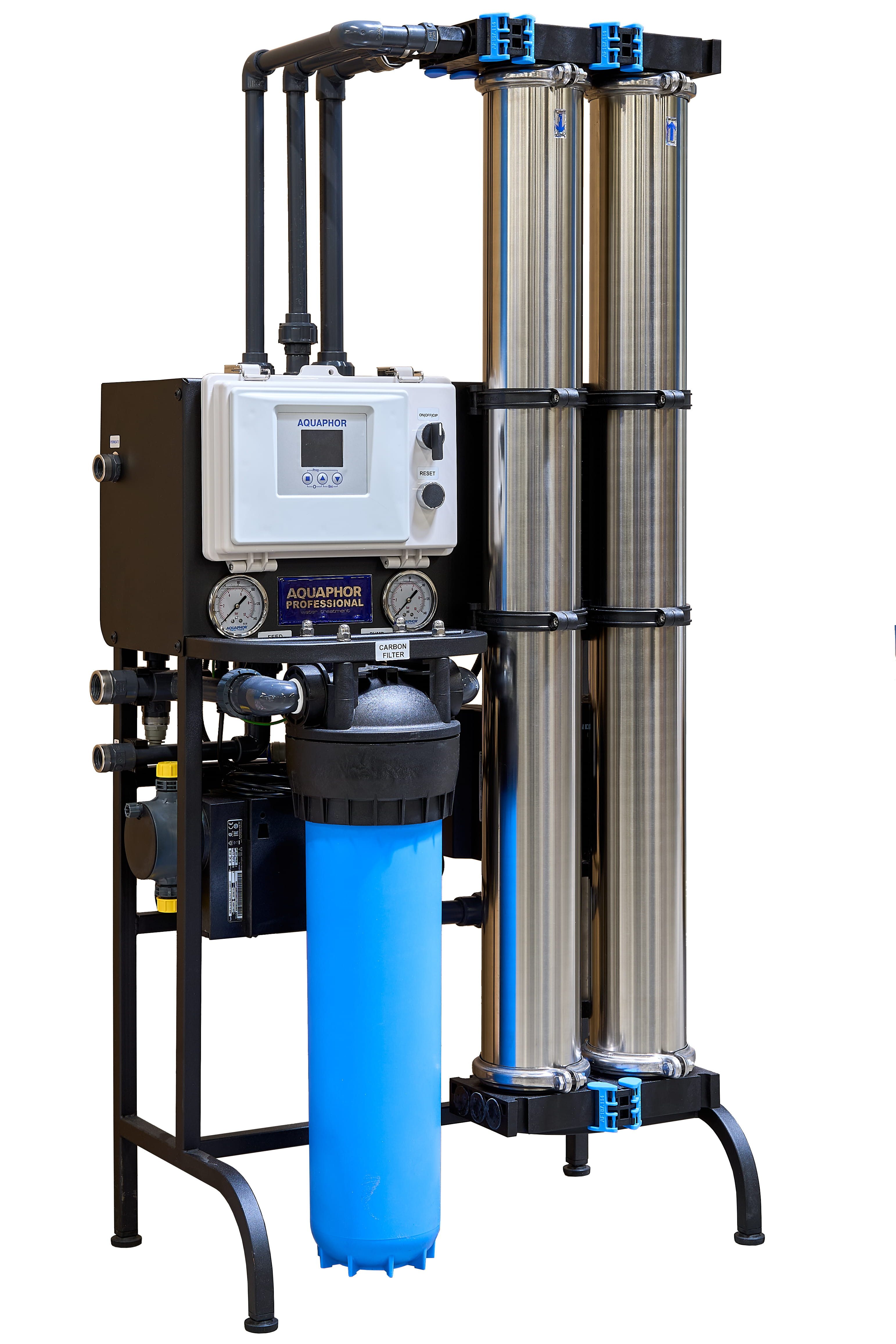 Aquintos Wasseraufbereitung Osmoseanlage APRO-250 Black Edition, für Umkehrosmose, App-Anbindung