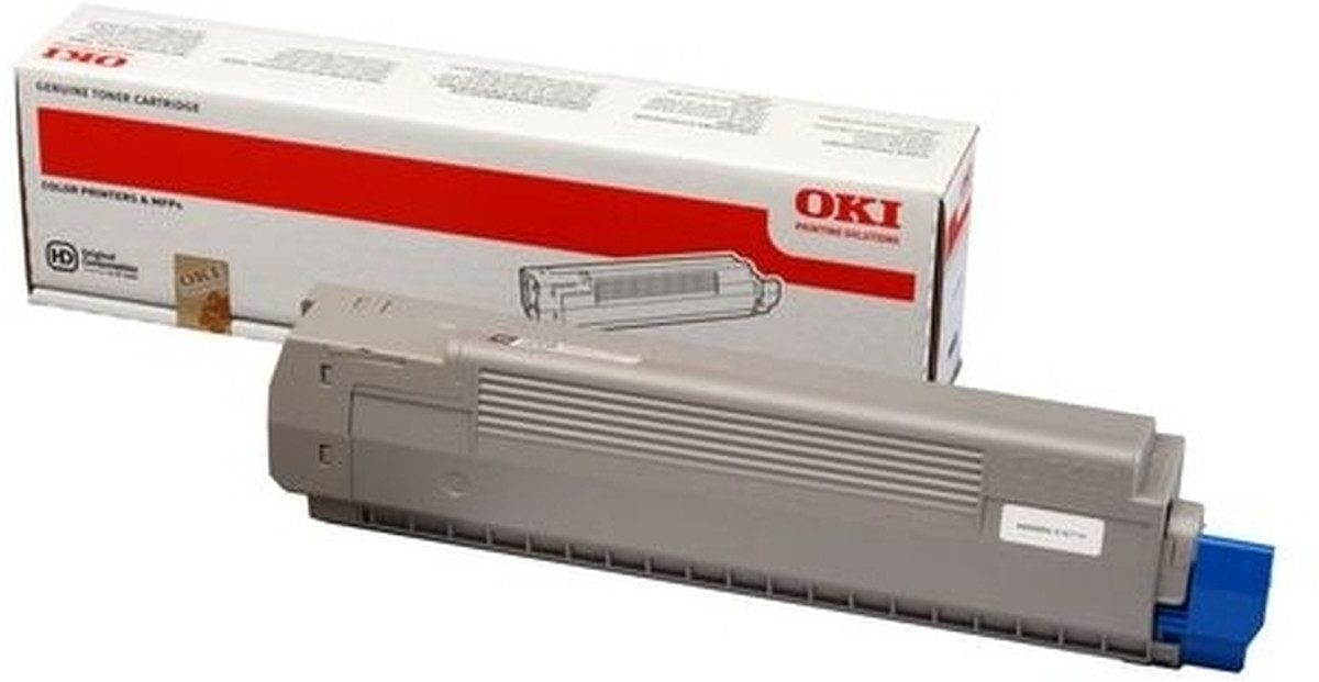 OKI Tonerpatrone Toner Original Oki C801 schwarz