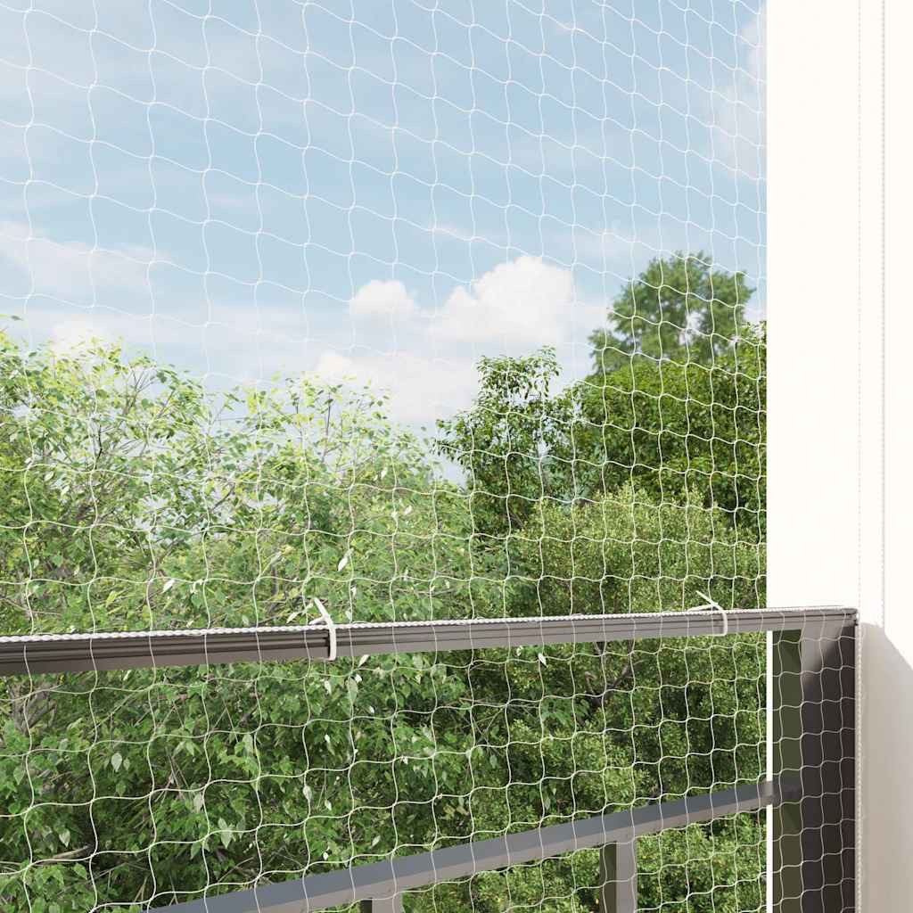 vidaXL Haustierklappe Katzennetz Transparent 8x3 m Nylon