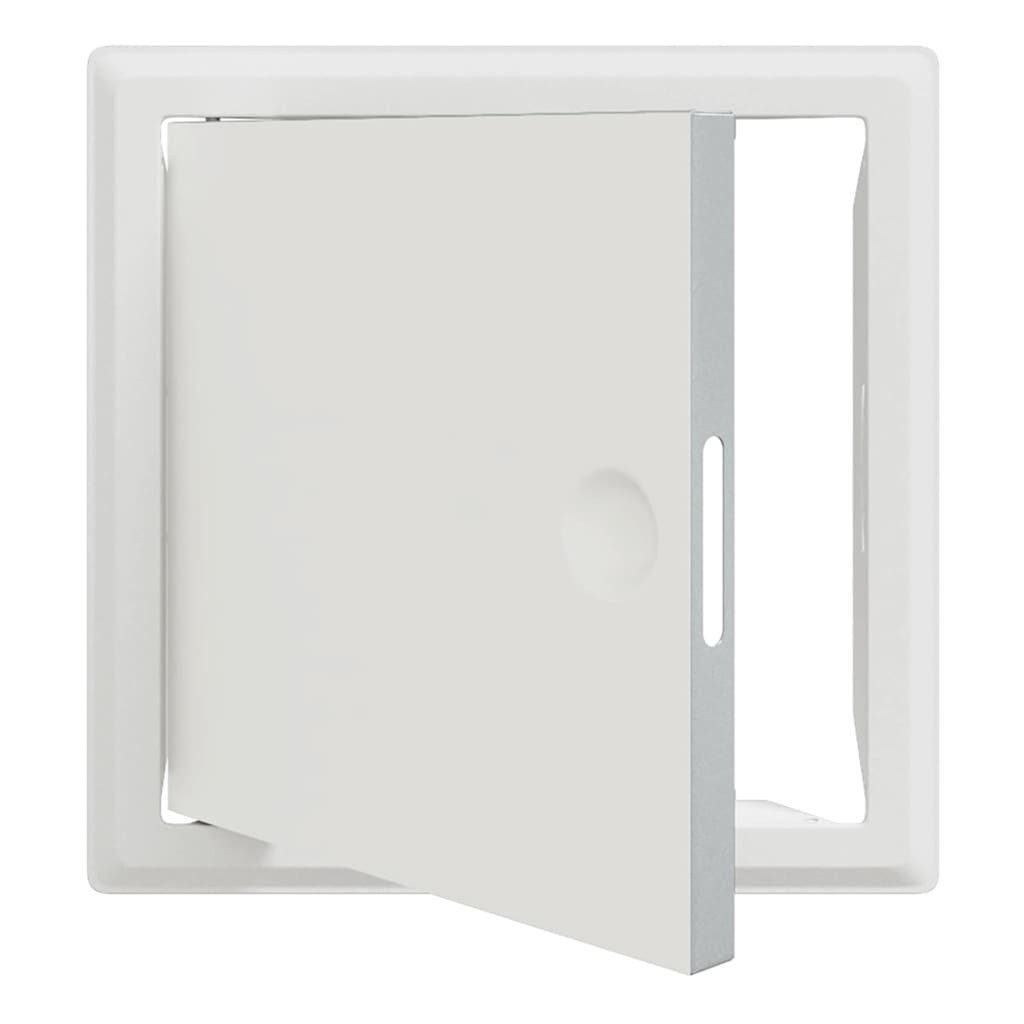 vidaXL Revisionsklappe Zugangstür Weiß 30 x 30 cm Stahl (1-St)